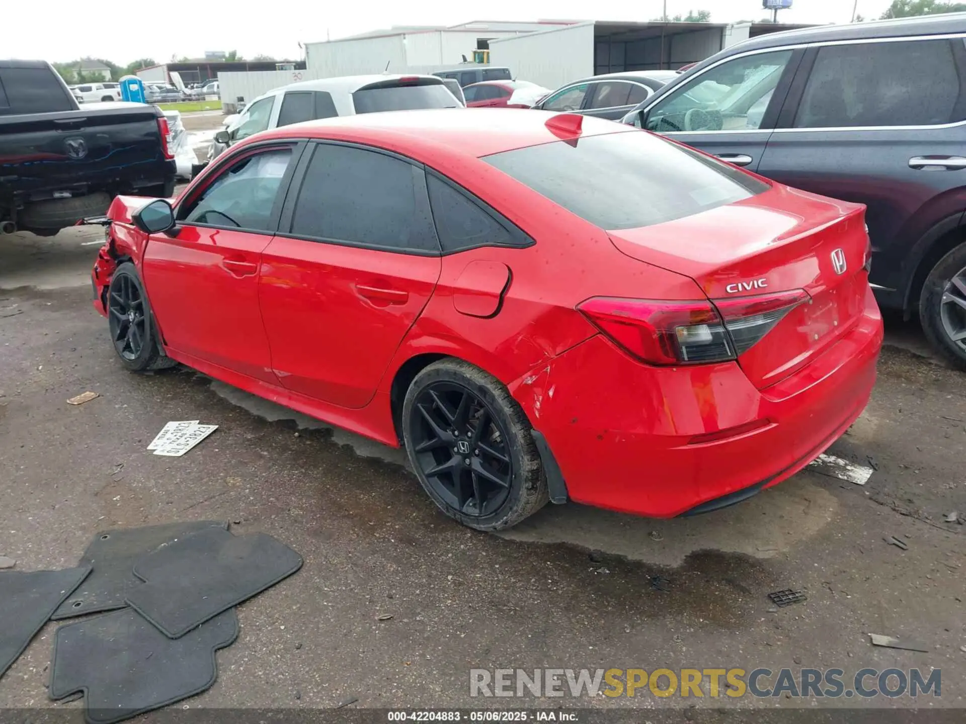 3 Photograph of a damaged car 2HGFE2F53NH610070 HONDA CIVIC 2022