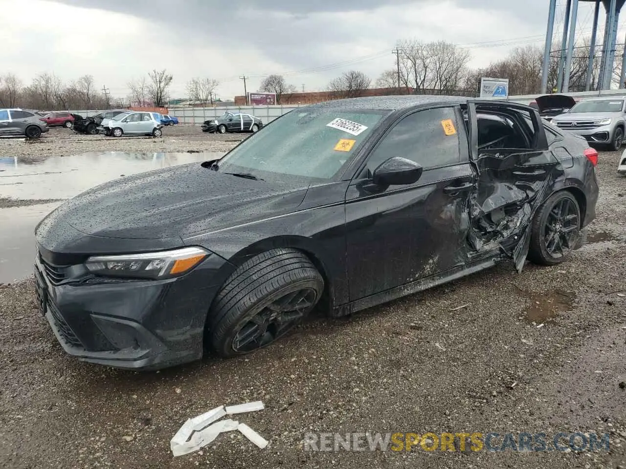1 Photograph of a damaged car 2HGFE2F54NH539123 HONDA CIVIC 2022