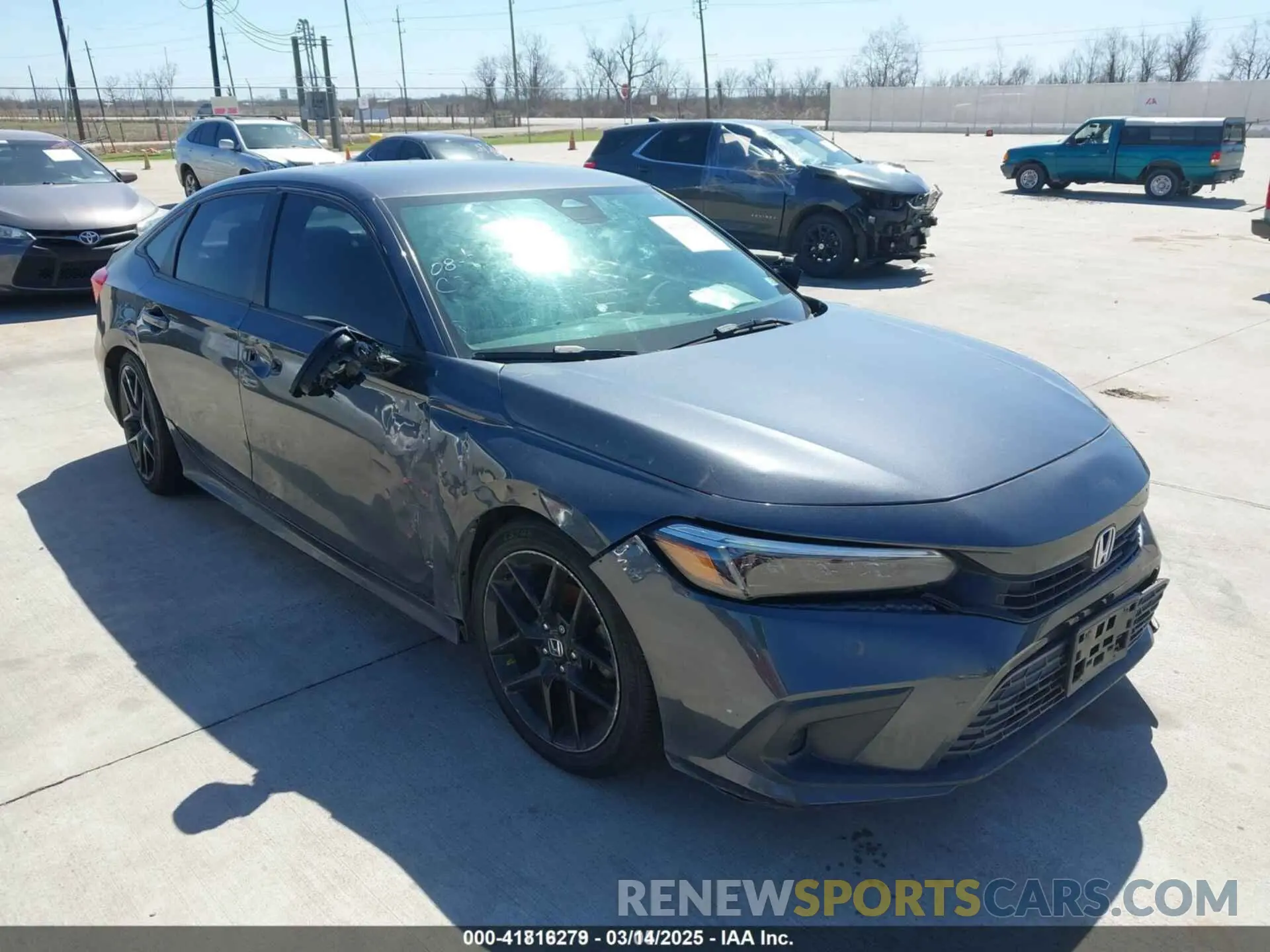 1 Photograph of a damaged car 2HGFE2F54NH571201 HONDA CIVIC 2022