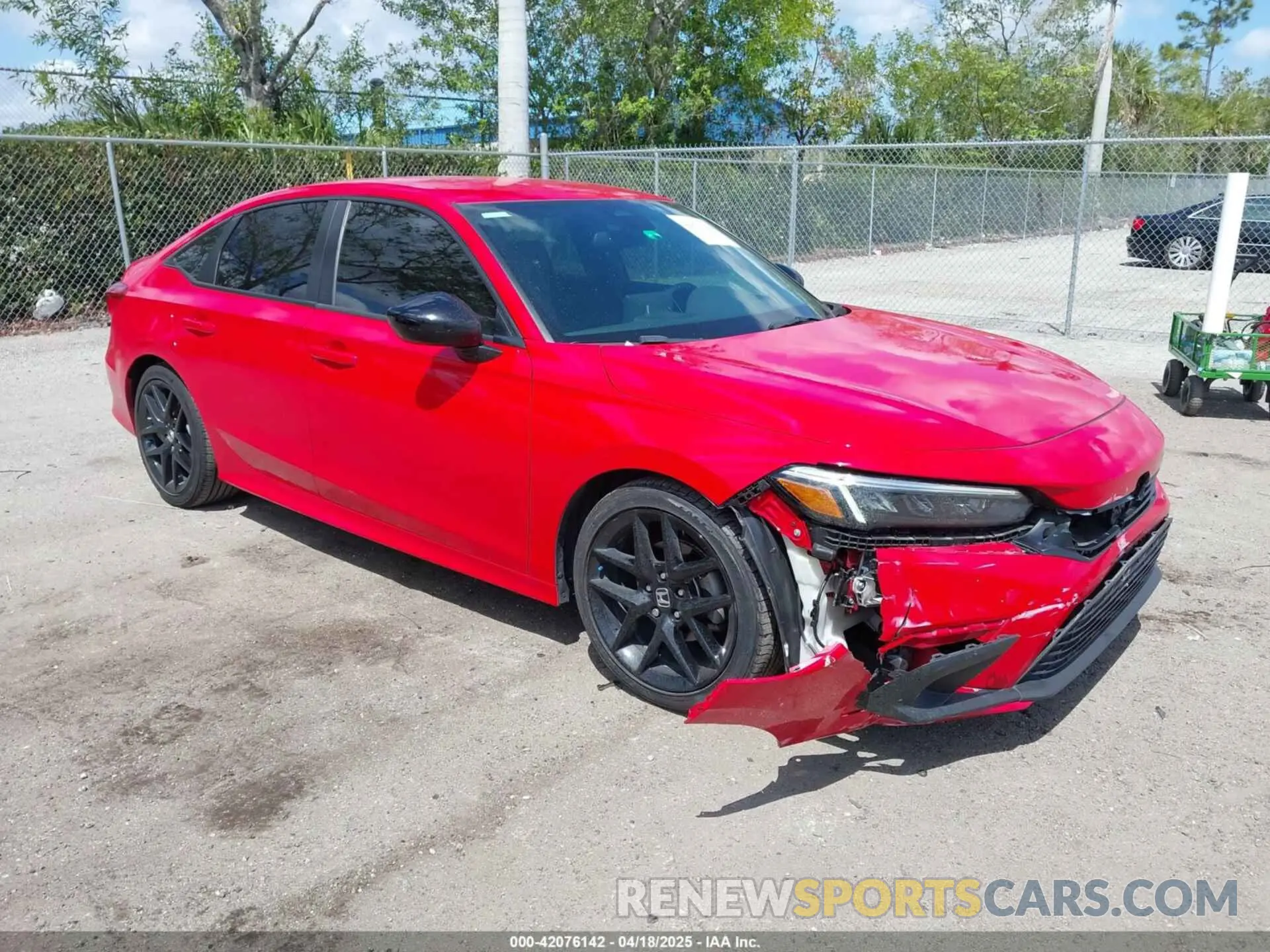 1 Photograph of a damaged car 2HGFE2F54NH594994 HONDA CIVIC 2022