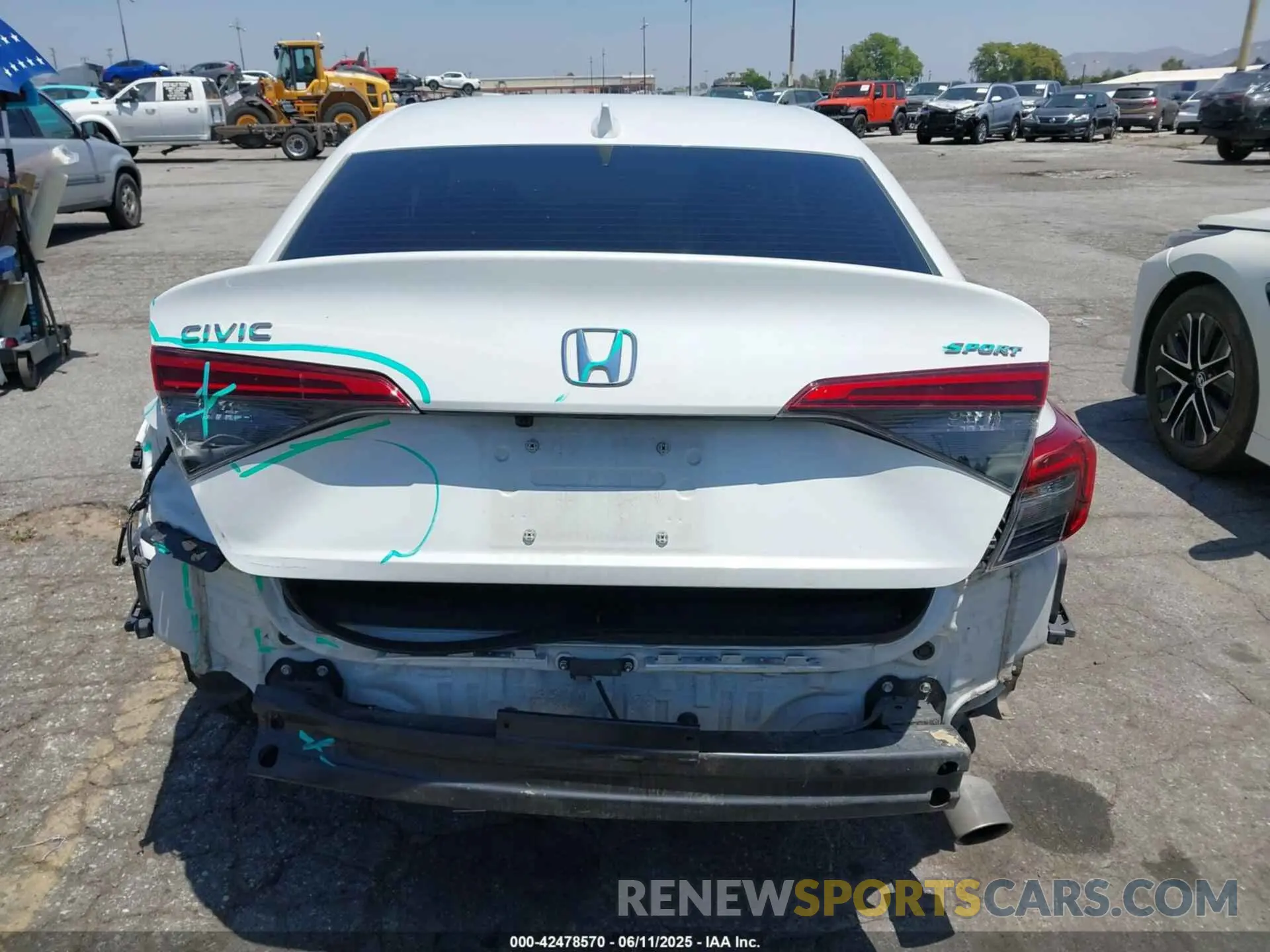 17 Photograph of a damaged car 2HGFE2F54NH596700 HONDA CIVIC 2022