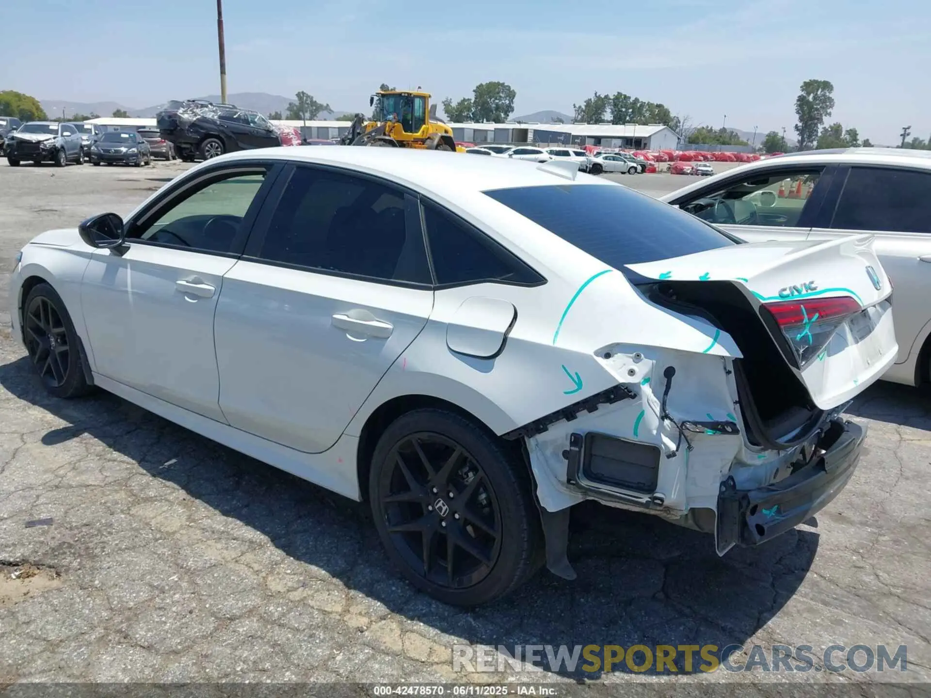 3 Photograph of a damaged car 2HGFE2F54NH596700 HONDA CIVIC 2022