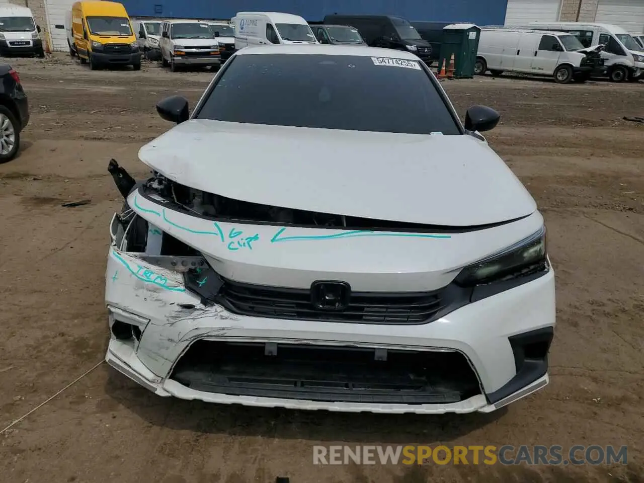 5 Photograph of a damaged car 2HGFE2F55NH504767 HONDA CIVIC 2022