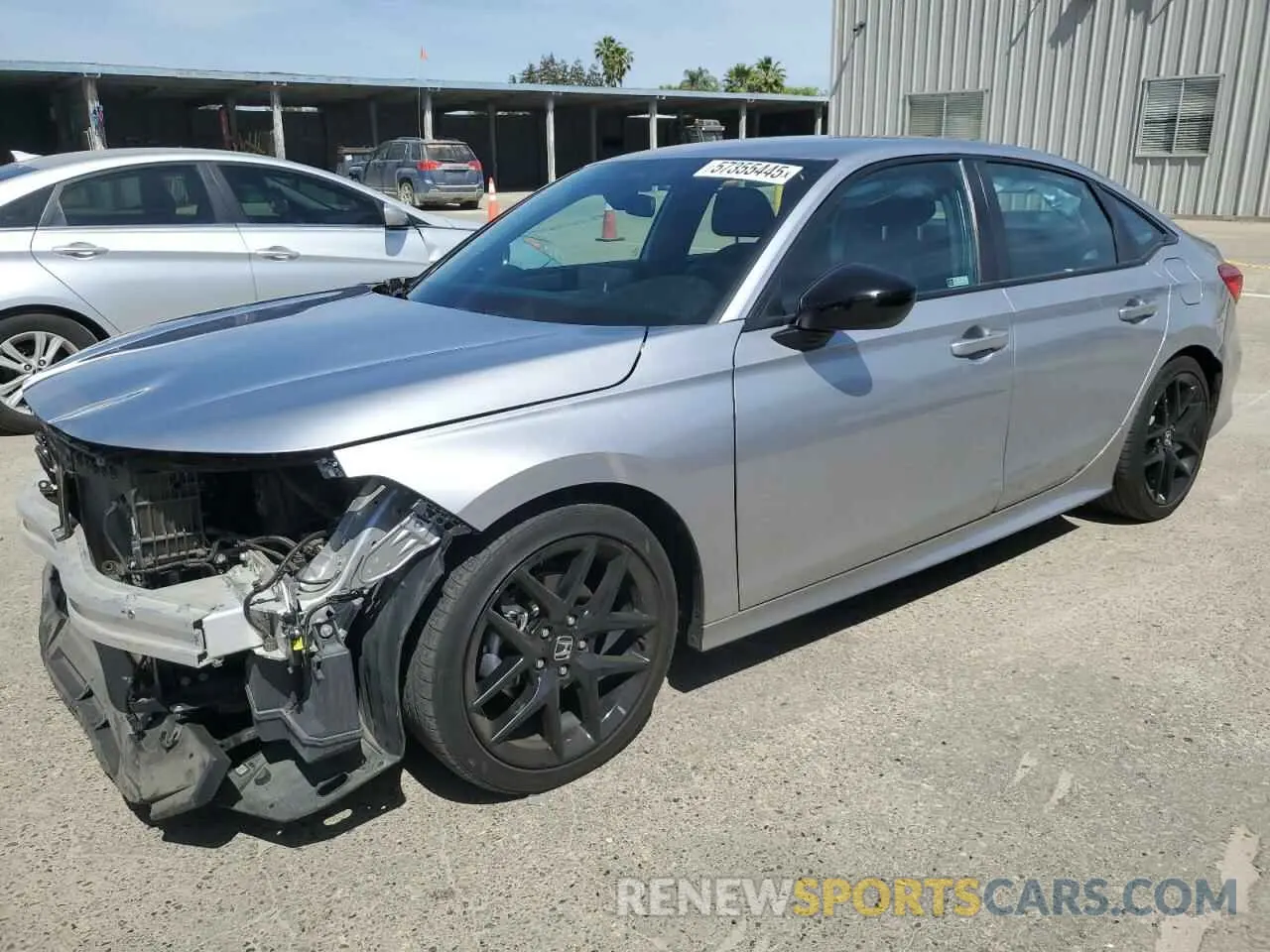 1 Photograph of a damaged car 2HGFE2F55NH531919 HONDA CIVIC 2022