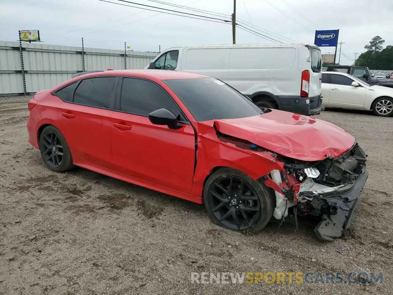4 Photograph of a damaged car 2HGFE2F55NH536960 HONDA CIVIC 2022