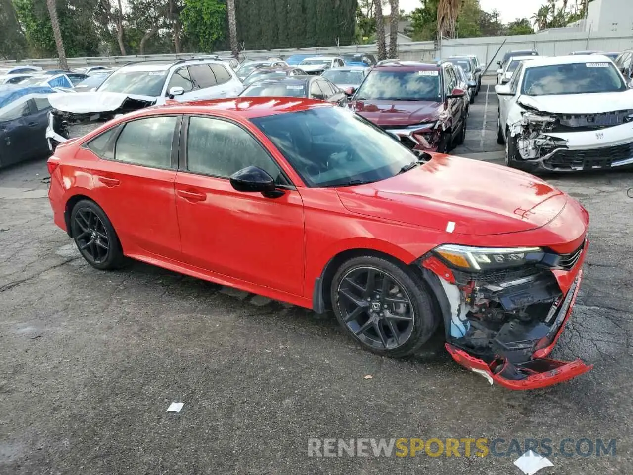 4 Photograph of a damaged car 2HGFE2F55NH555329 HONDA CIVIC 2022