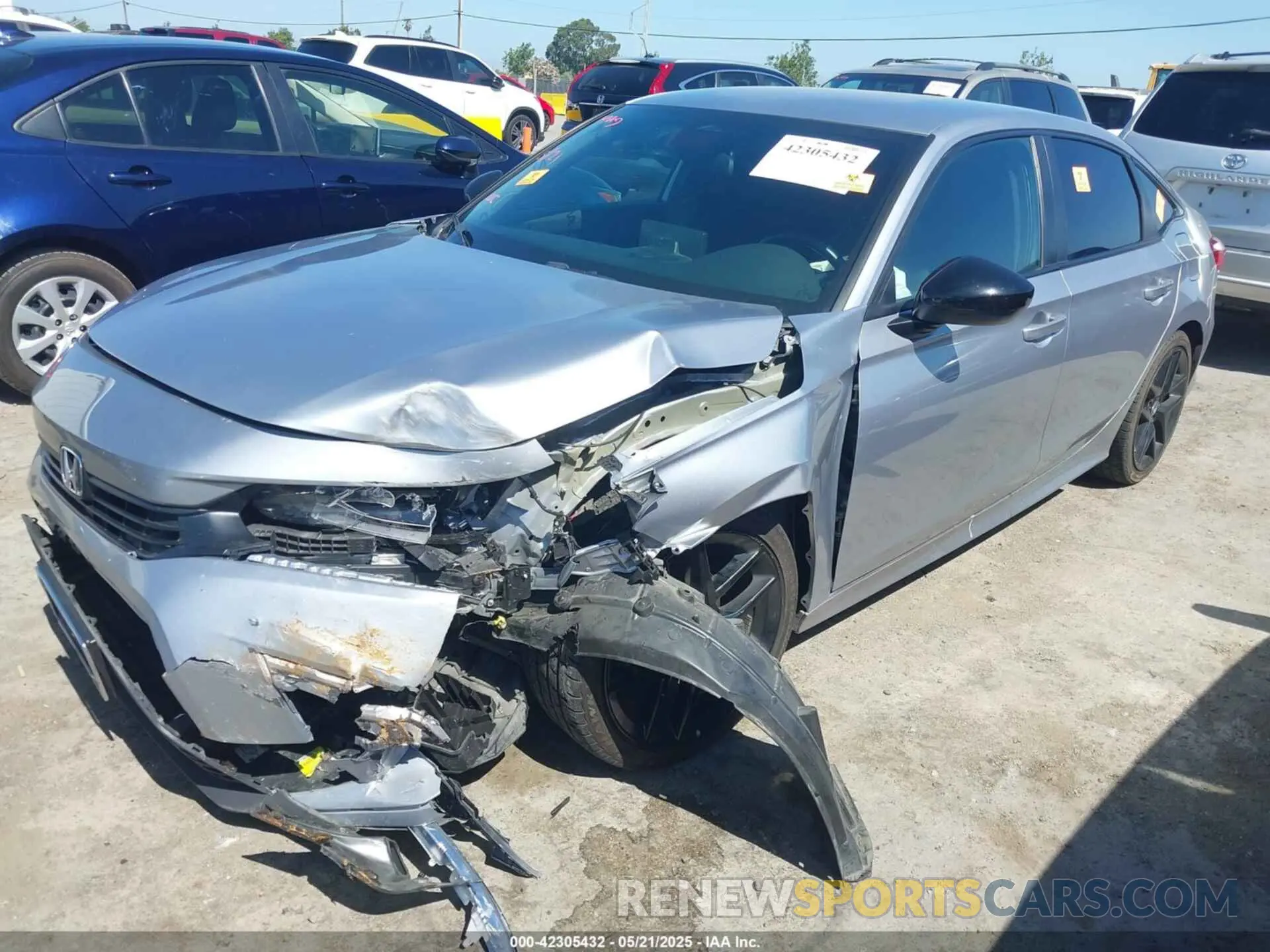 2 Photograph of a damaged car 2HGFE2F55NH557825 HONDA CIVIC 2022