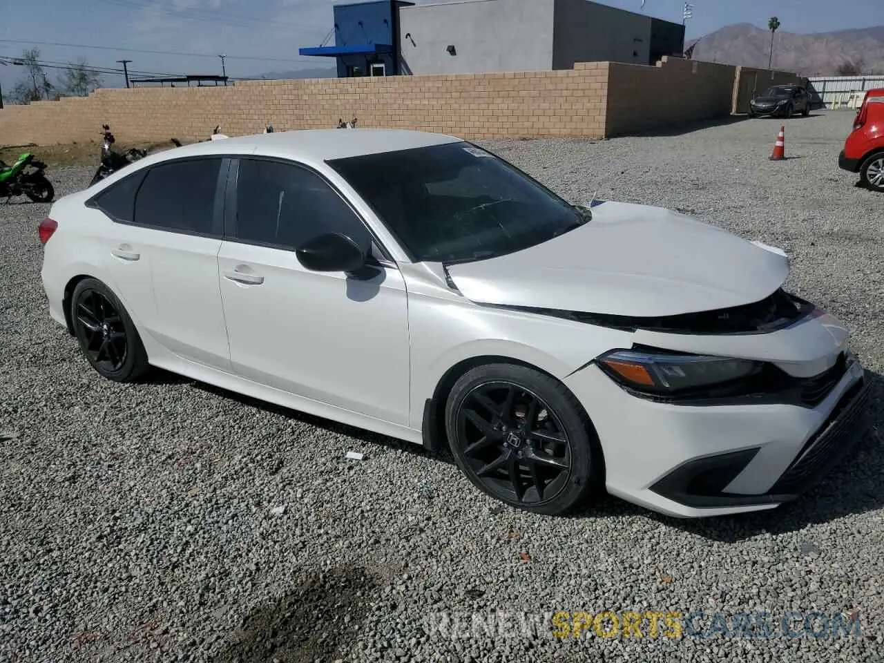 4 Photograph of a damaged car 2HGFE2F55NH565648 HONDA CIVIC 2022