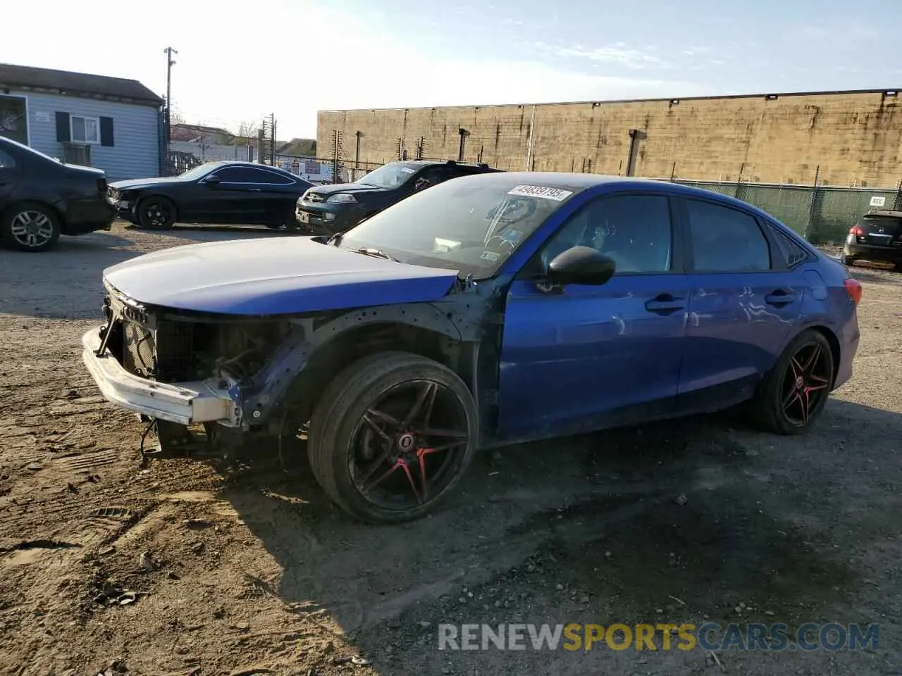 1 Photograph of a damaged car 2HGFE2F55NH568405 HONDA CIVIC 2022