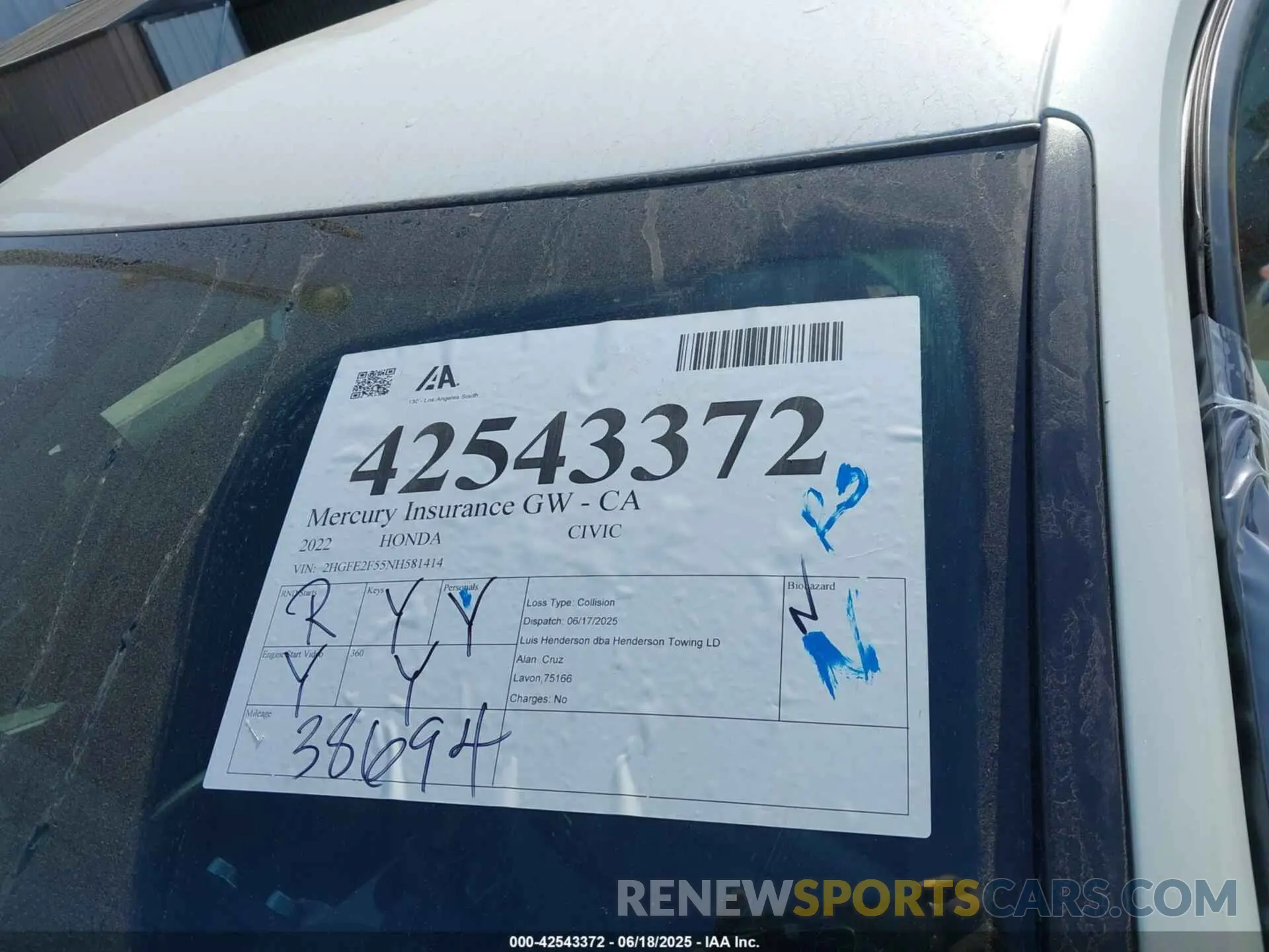 18 Photograph of a damaged car 2HGFE2F55NH581414 HONDA CIVIC 2022