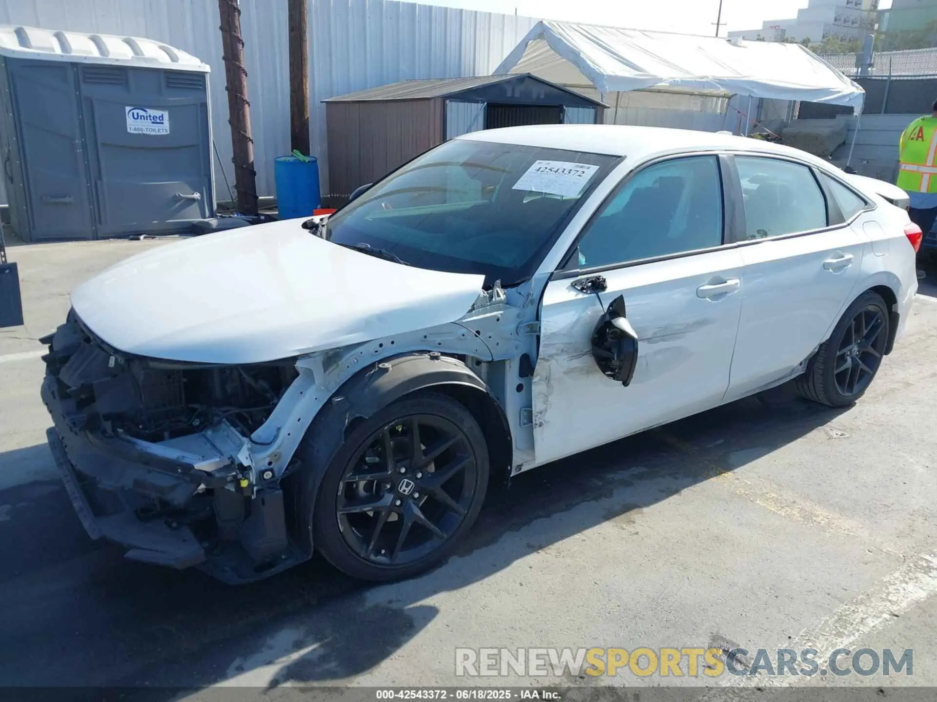2 Photograph of a damaged car 2HGFE2F55NH581414 HONDA CIVIC 2022