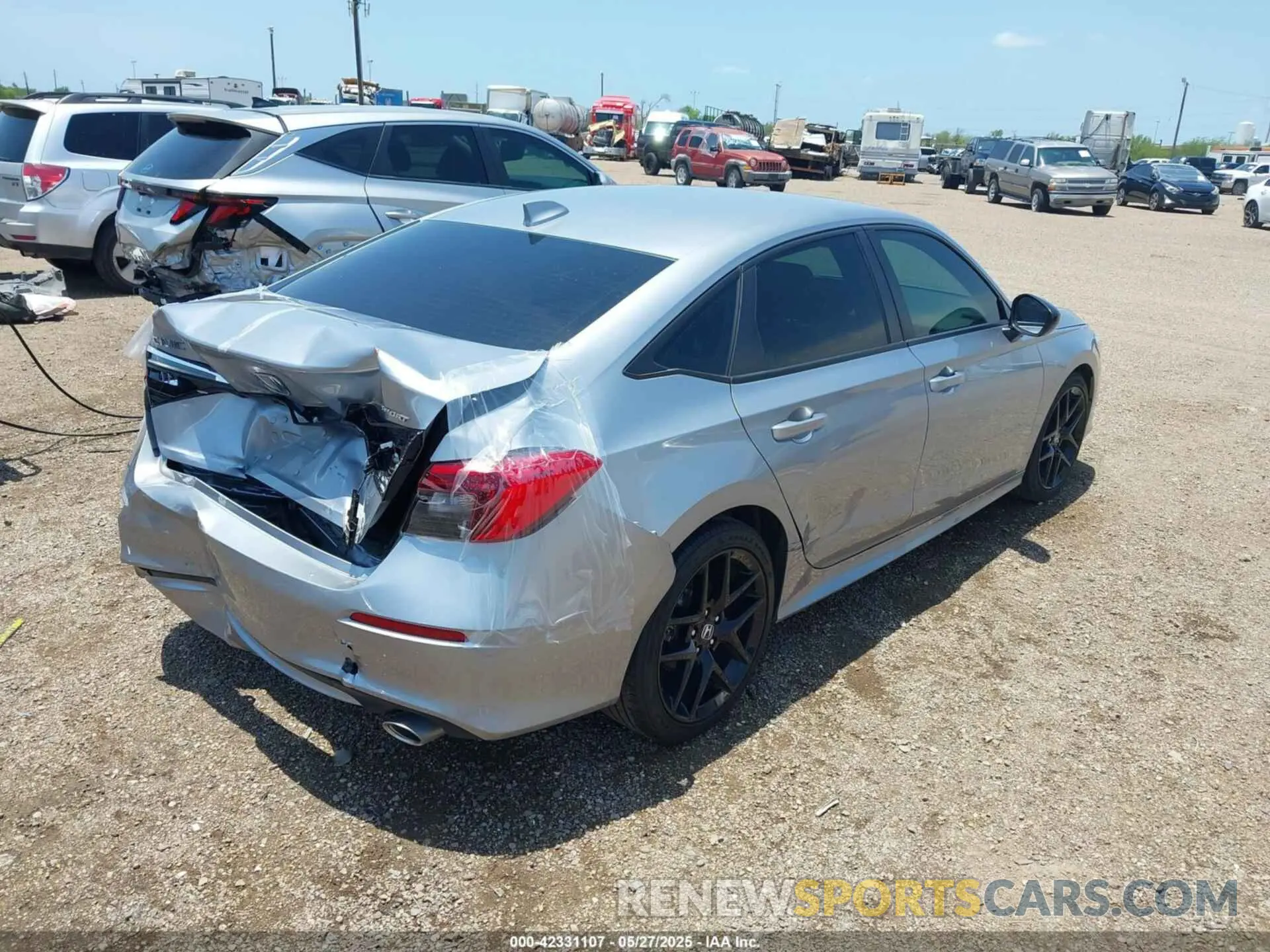 4 Photograph of a damaged car 2HGFE2F55NH586872 HONDA CIVIC 2022