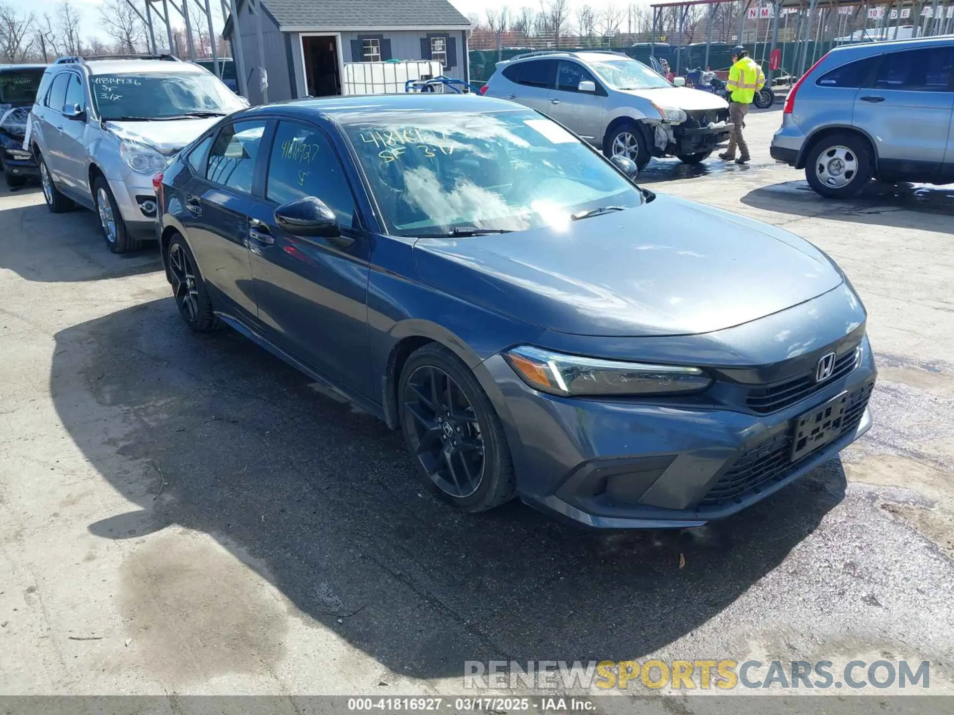 1 Photograph of a damaged car 2HGFE2F55NH587553 HONDA CIVIC 2022