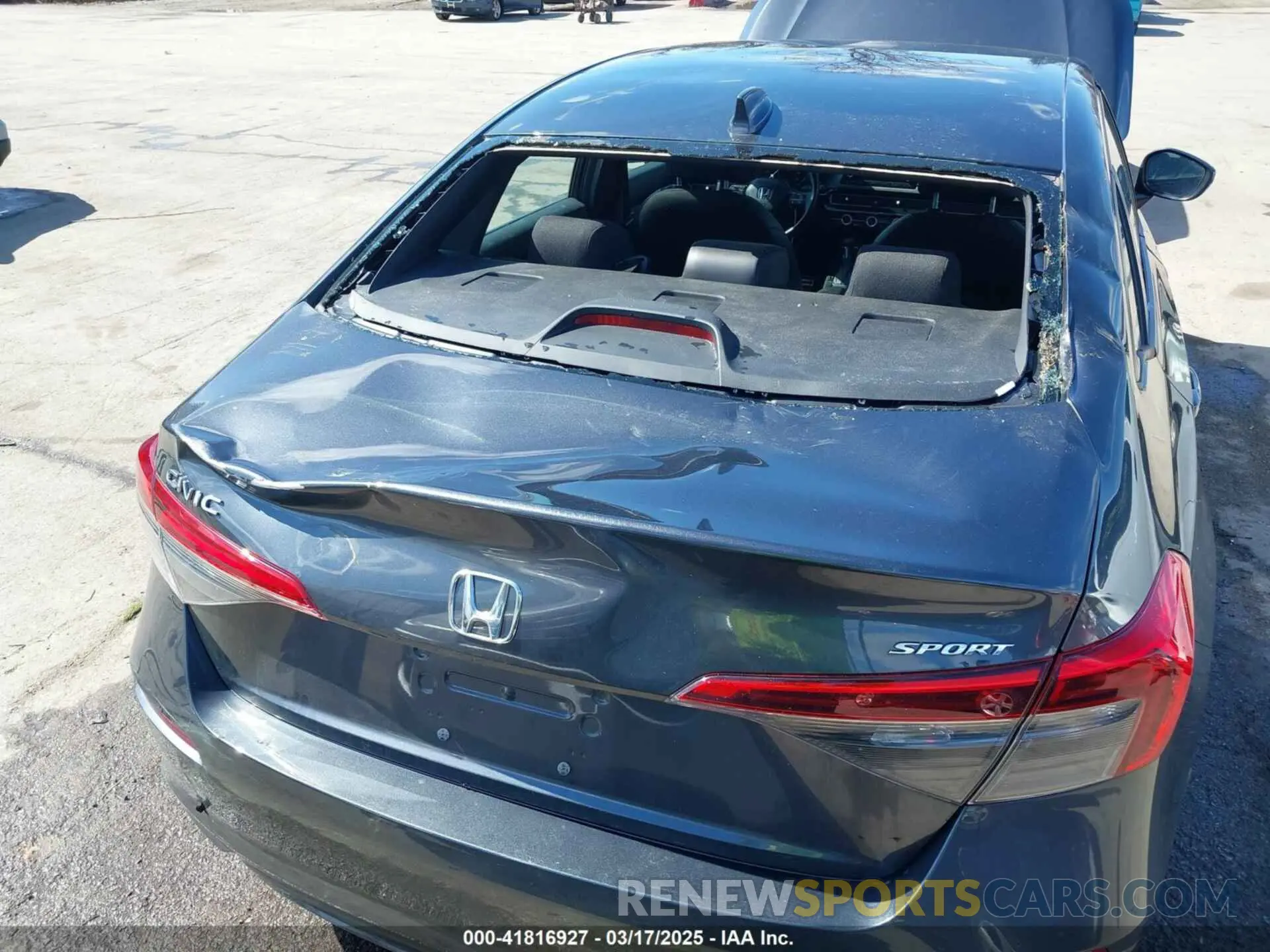 6 Photograph of a damaged car 2HGFE2F55NH587553 HONDA CIVIC 2022