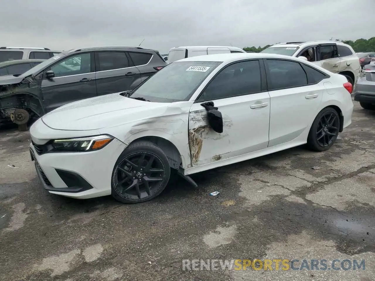 1 Photograph of a damaged car 2HGFE2F55NH587956 HONDA CIVIC 2022