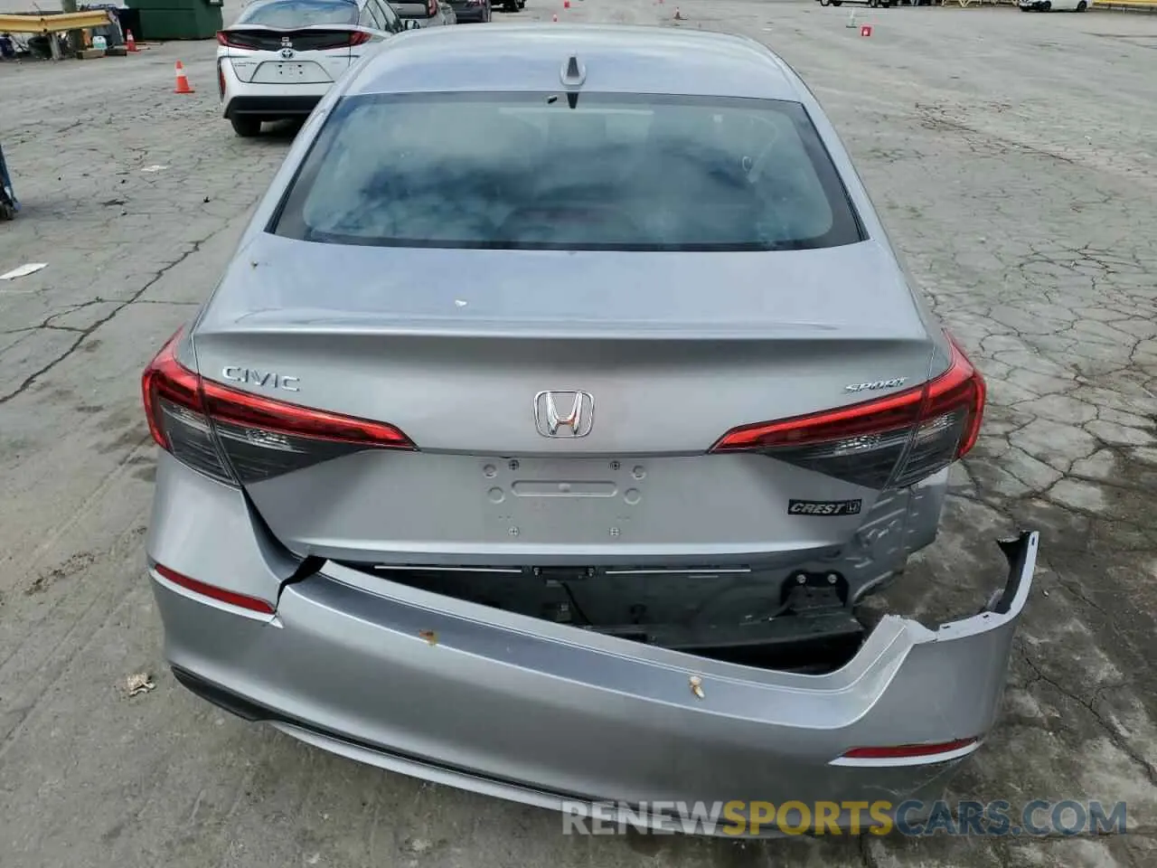 6 Photograph of a damaged car 2HGFE2F55NH603458 HONDA CIVIC 2022