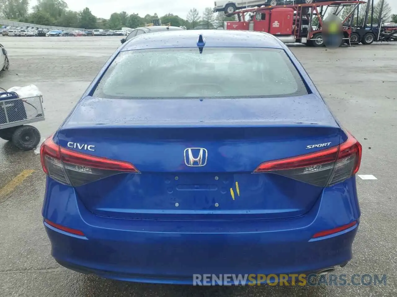 6 Photograph of a damaged car 2HGFE2F55NH603654 HONDA CIVIC 2022