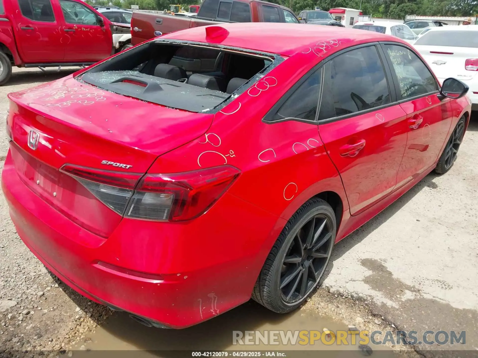 4 Photograph of a damaged car 2HGFE2F55NH604738 HONDA CIVIC 2022