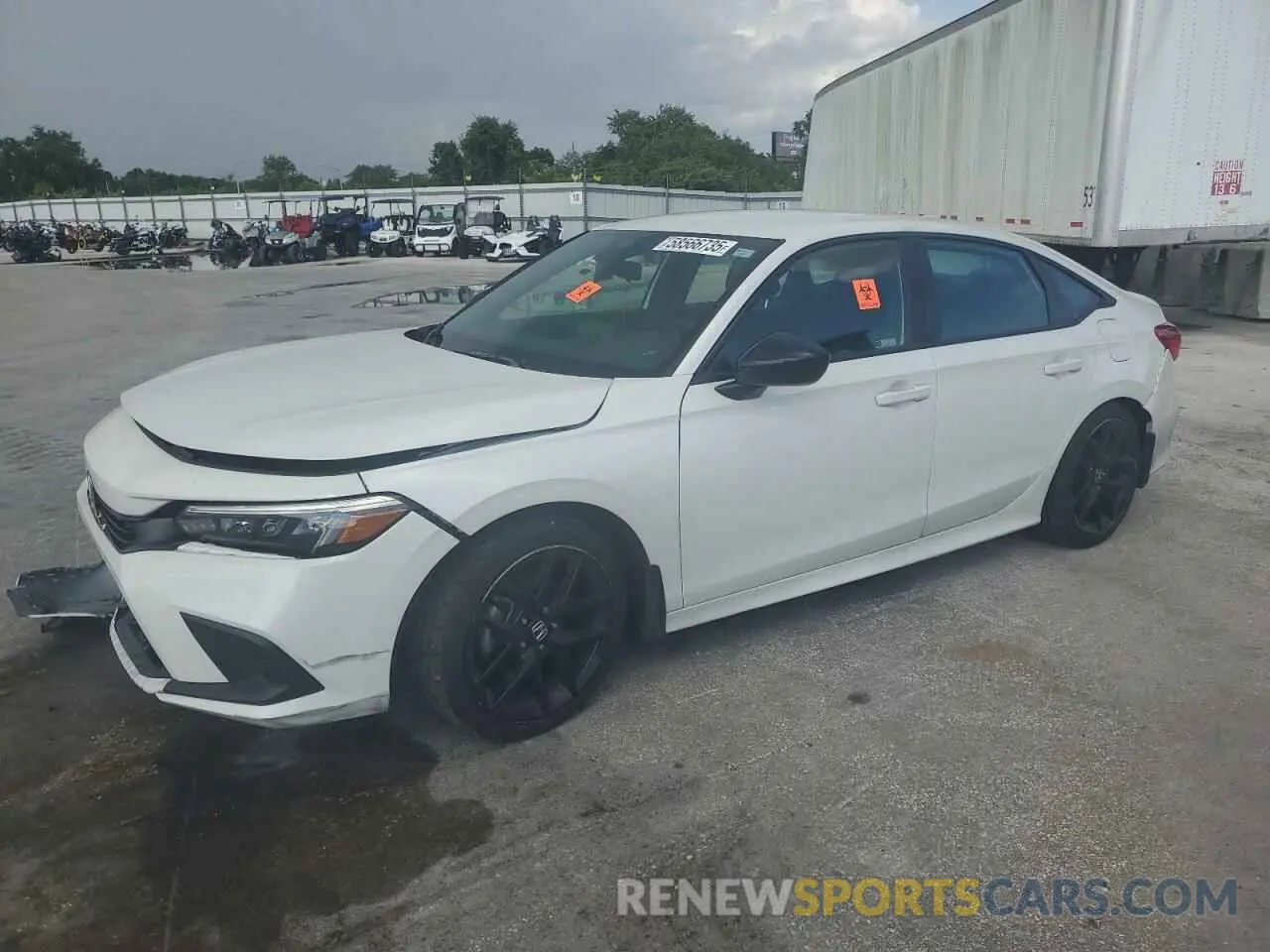 1 Photograph of a damaged car 2HGFE2F55NH606246 HONDA CIVIC 2022