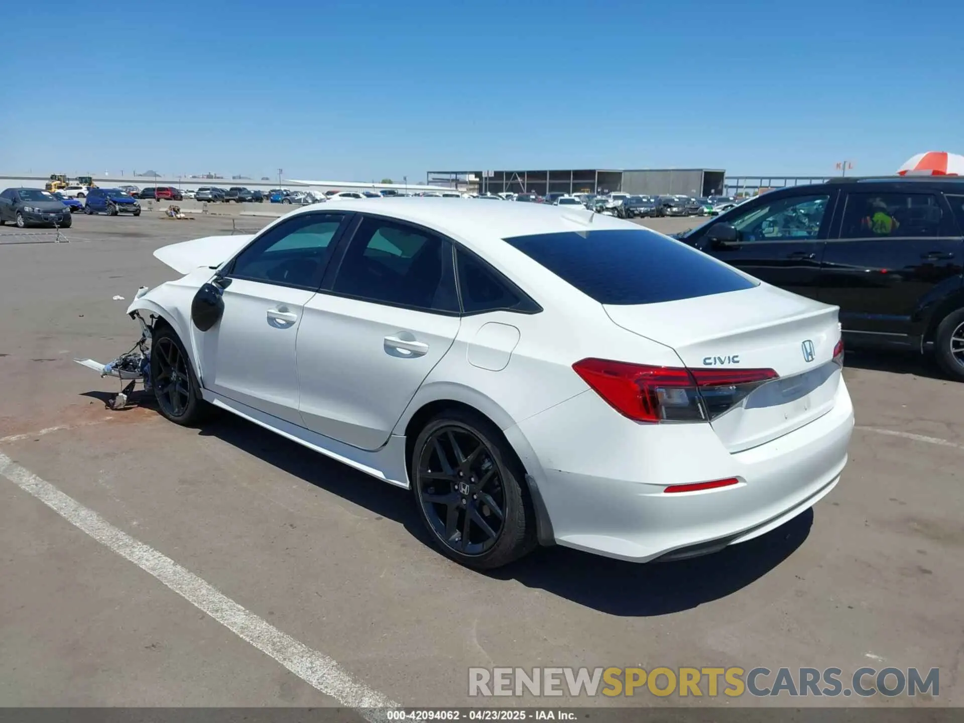 3 Photograph of a damaged car 2HGFE2F55NH609292 HONDA CIVIC 2022