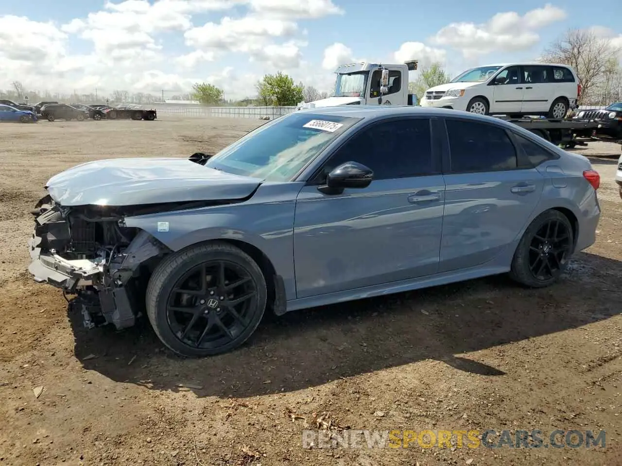 1 Photograph of a damaged car 2HGFE2F56NH117127 HONDA CIVIC 2022