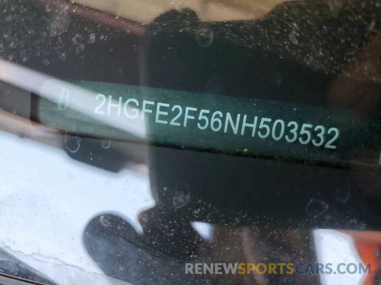 12 Photograph of a damaged car 2HGFE2F56NH503532 HONDA CIVIC 2022
