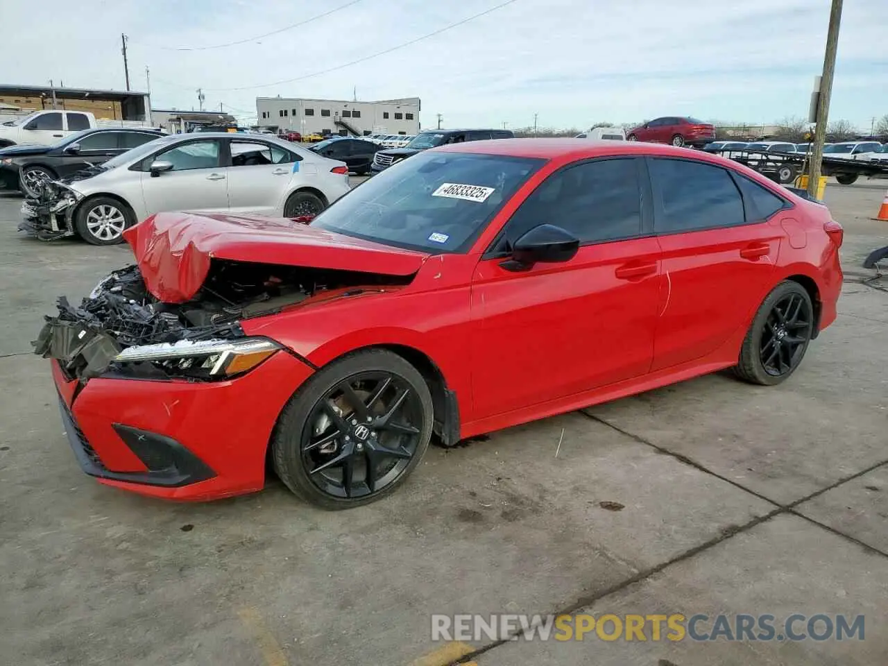 1 Photograph of a damaged car 2HGFE2F56NH509699 HONDA CIVIC 2022