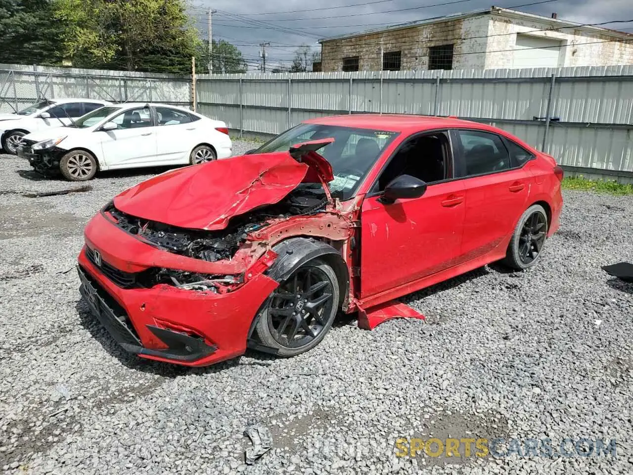 1 Photograph of a damaged car 2HGFE2F56NH512411 HONDA CIVIC 2022