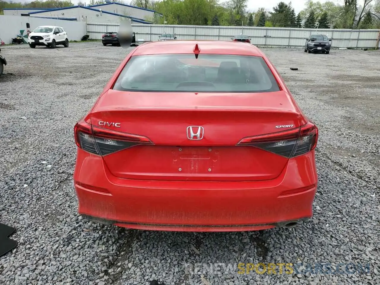 6 Photograph of a damaged car 2HGFE2F56NH512411 HONDA CIVIC 2022