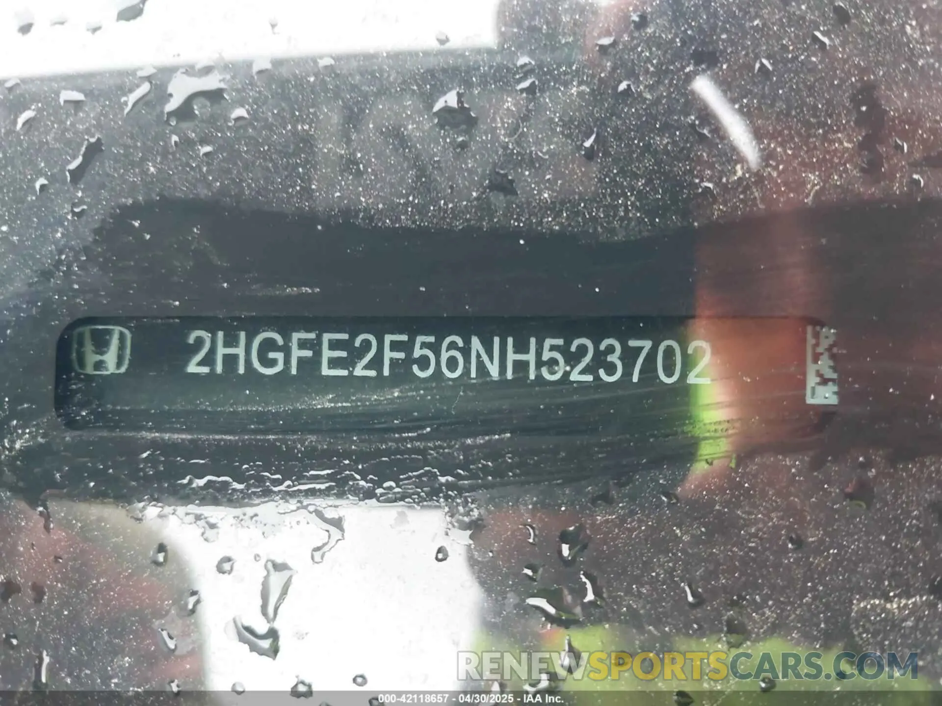 18 Photograph of a damaged car 2HGFE2F56NH523702 HONDA CIVIC 2022