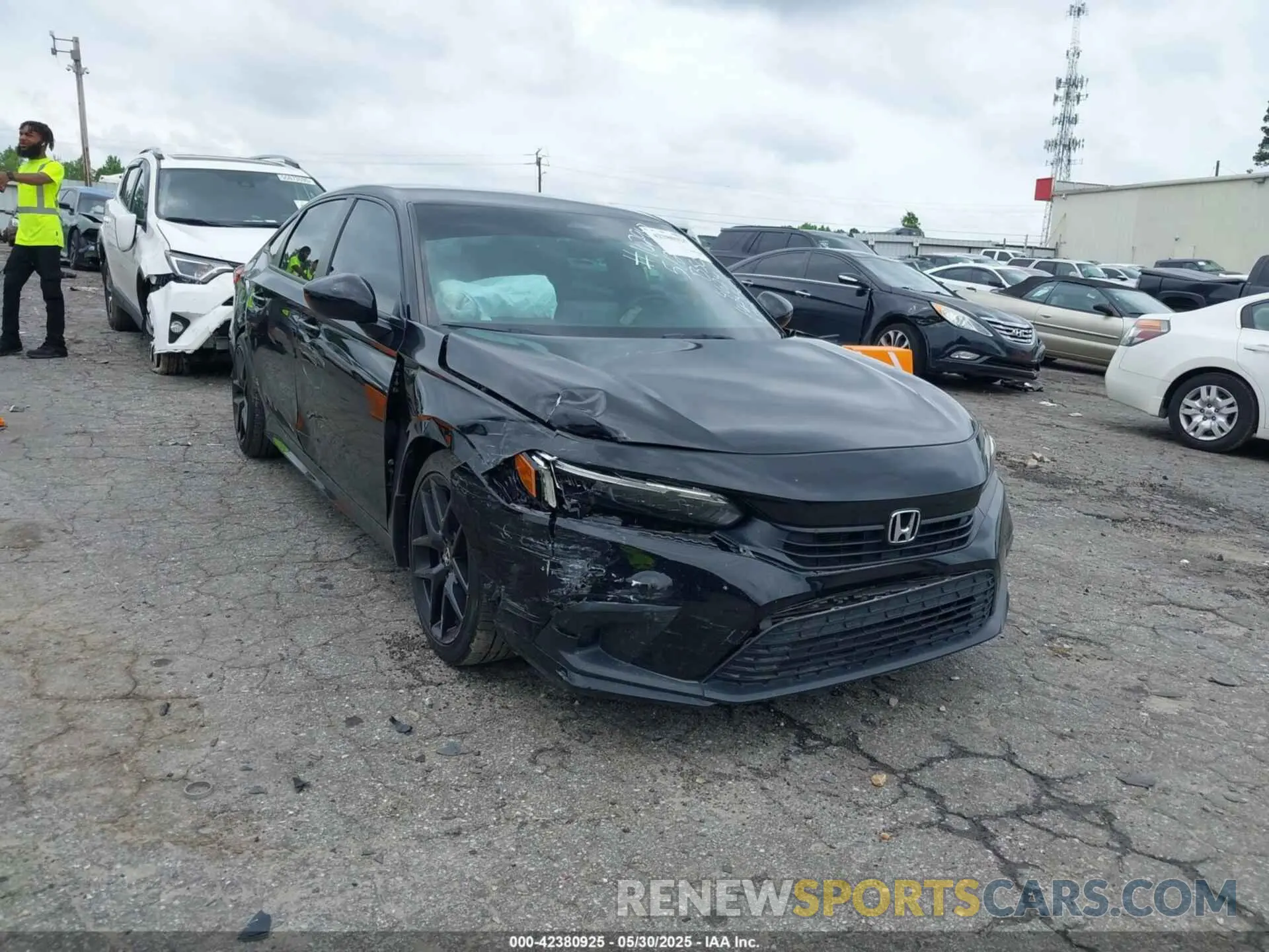 1 Photograph of a damaged car 2HGFE2F56NH524624 HONDA CIVIC 2022