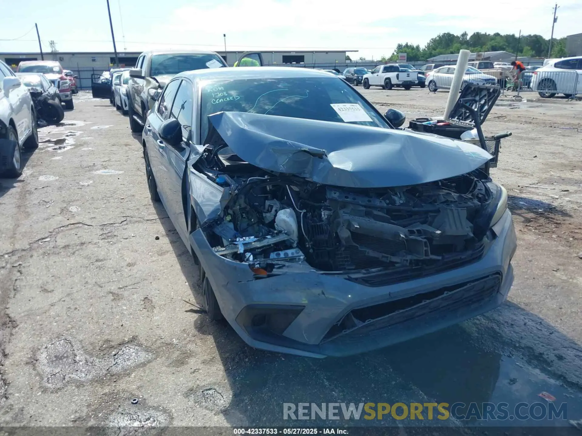 1 Photograph of a damaged car 2HGFE2F56NH534165 HONDA CIVIC 2022