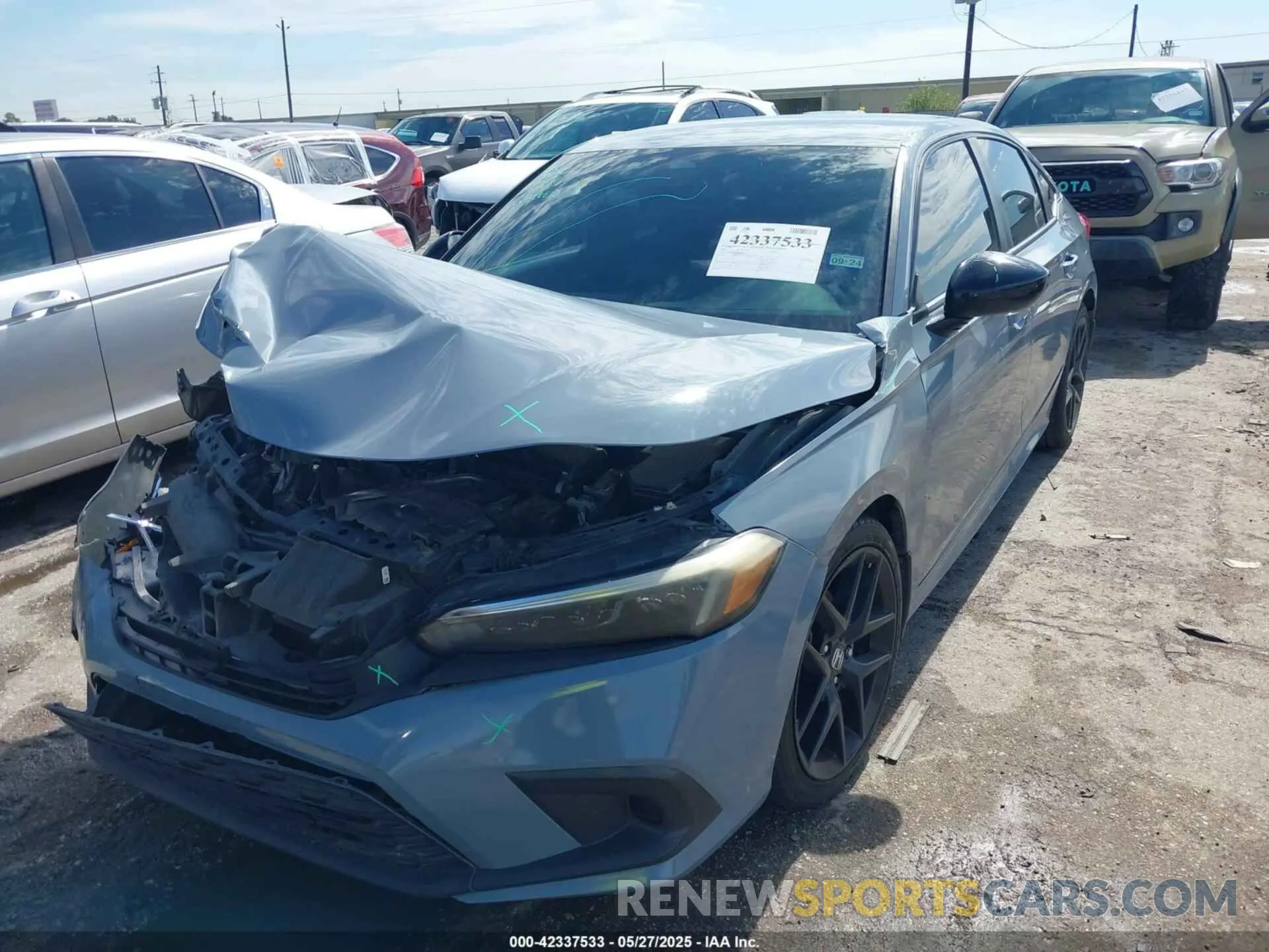 2 Photograph of a damaged car 2HGFE2F56NH534165 HONDA CIVIC 2022
