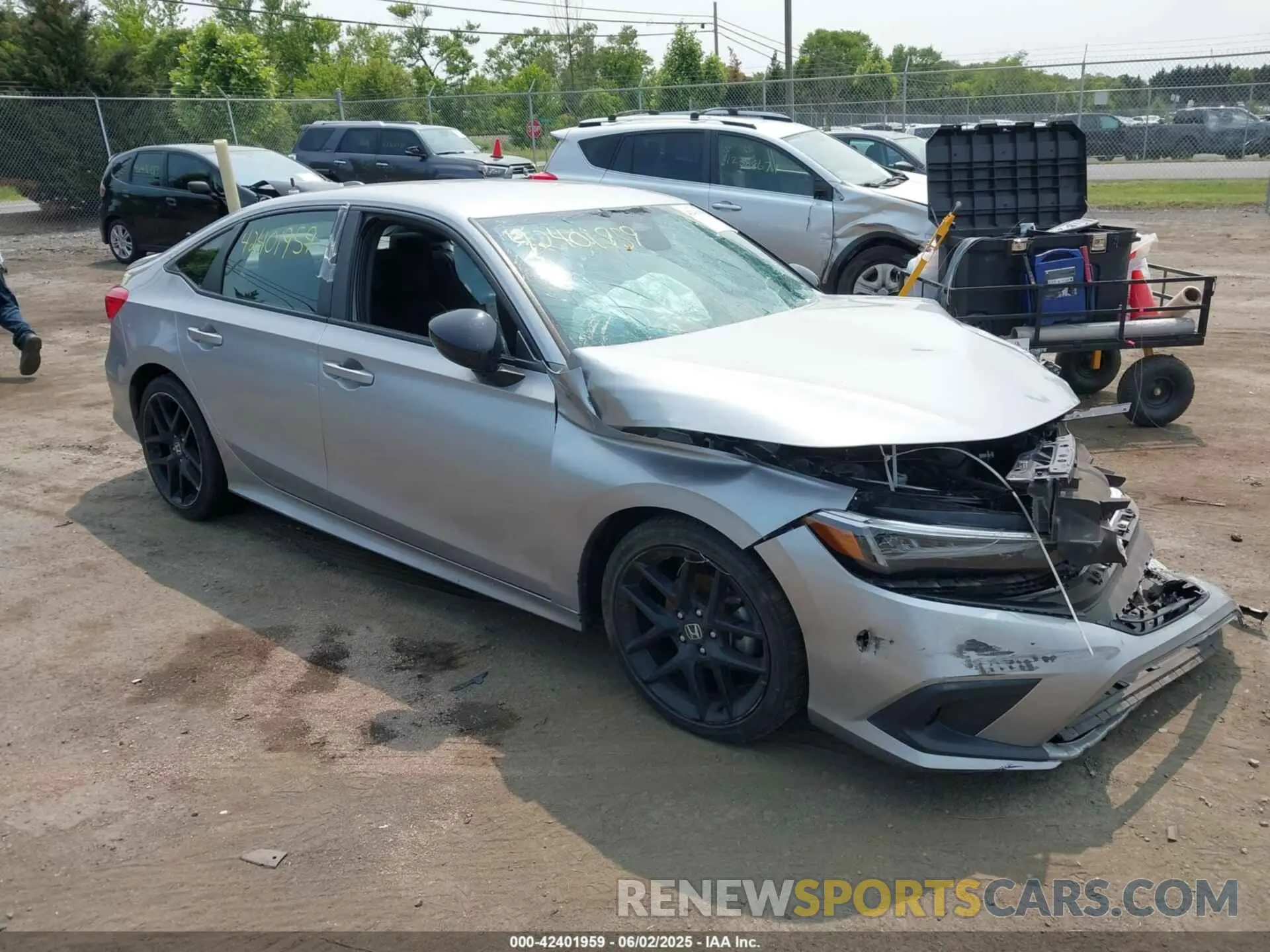 1 Photograph of a damaged car 2HGFE2F56NH555517 HONDA CIVIC 2022