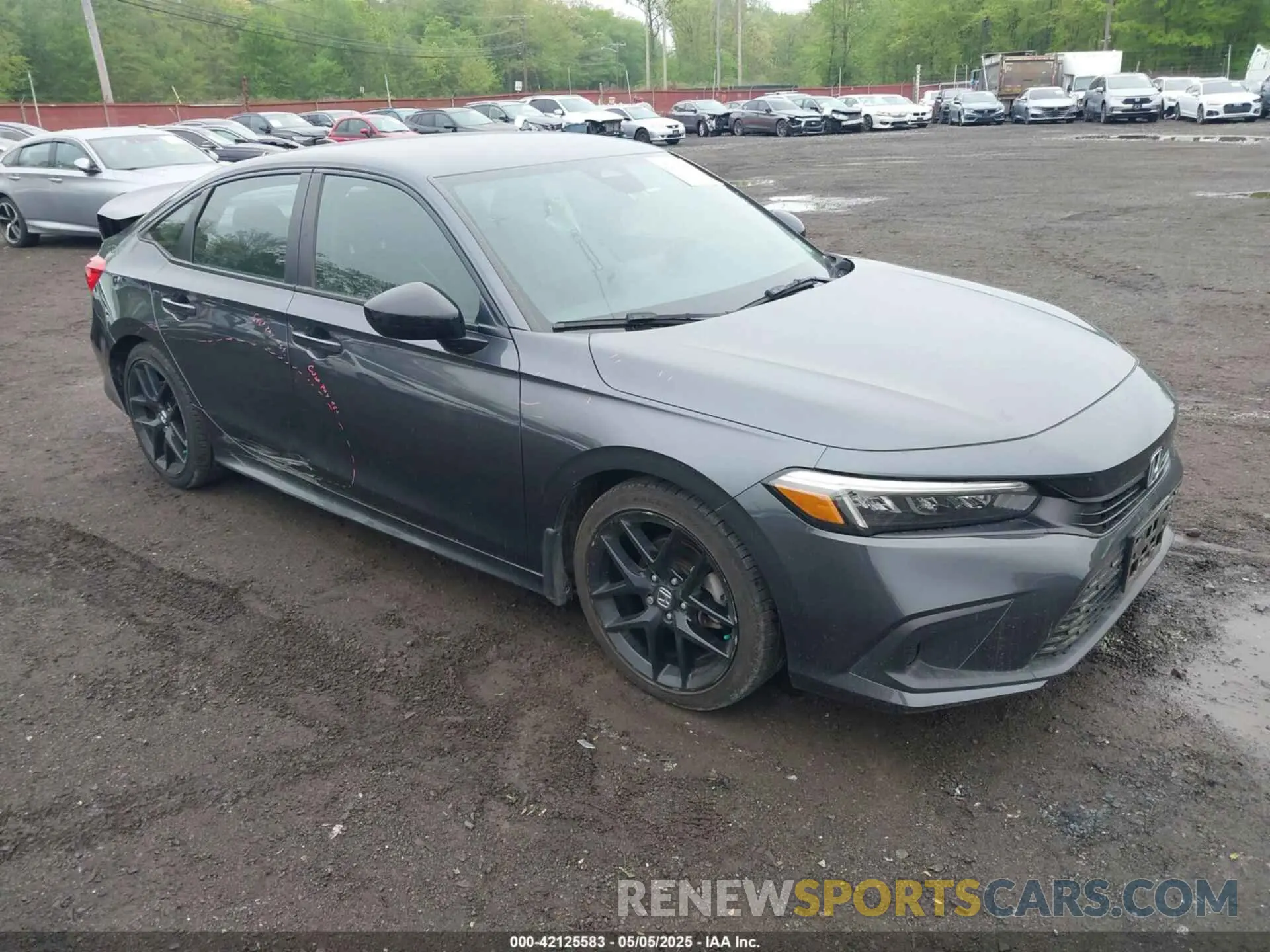 1 Photograph of a damaged car 2HGFE2F56NH570924 HONDA CIVIC 2022