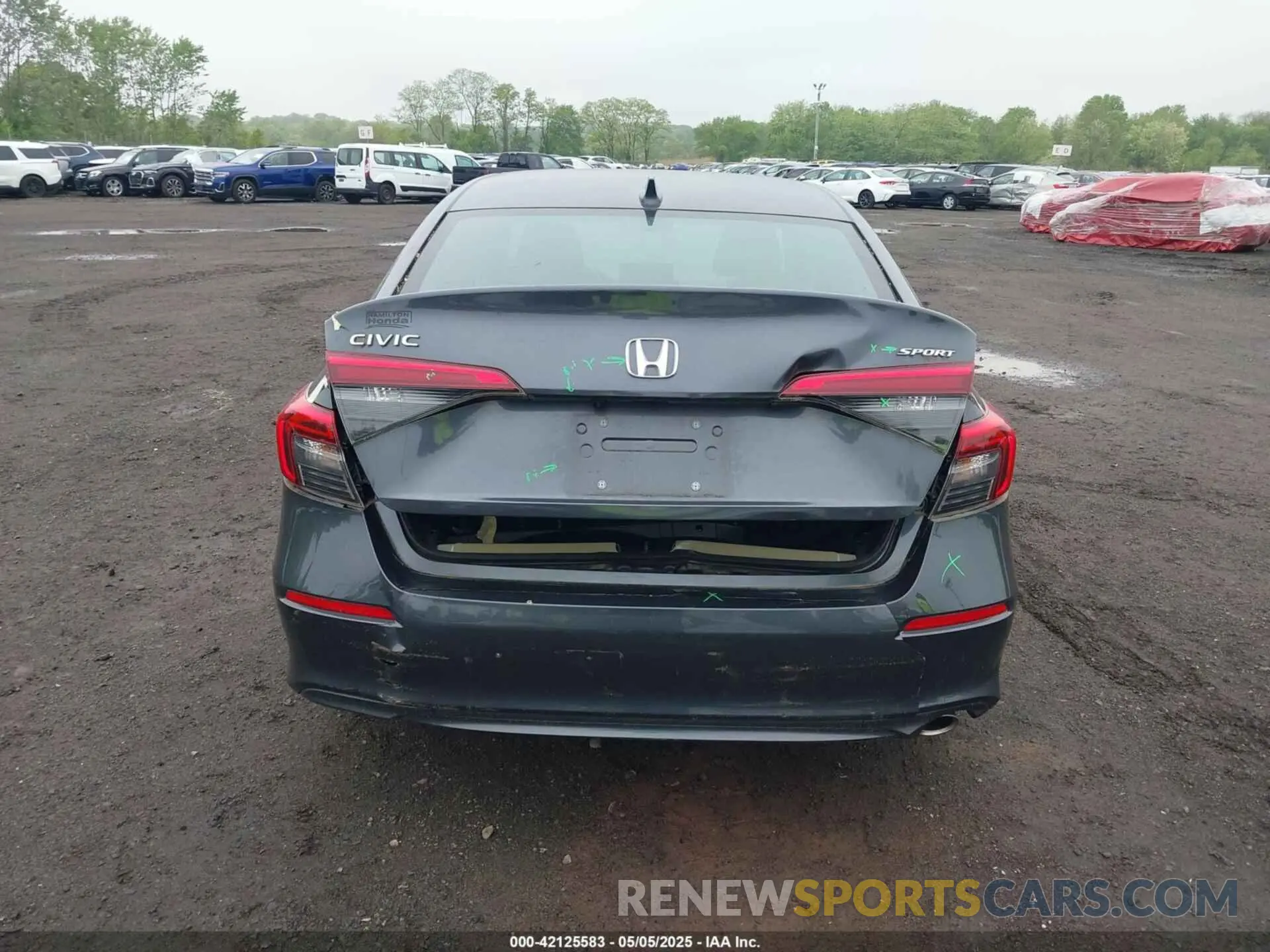 16 Photograph of a damaged car 2HGFE2F56NH570924 HONDA CIVIC 2022