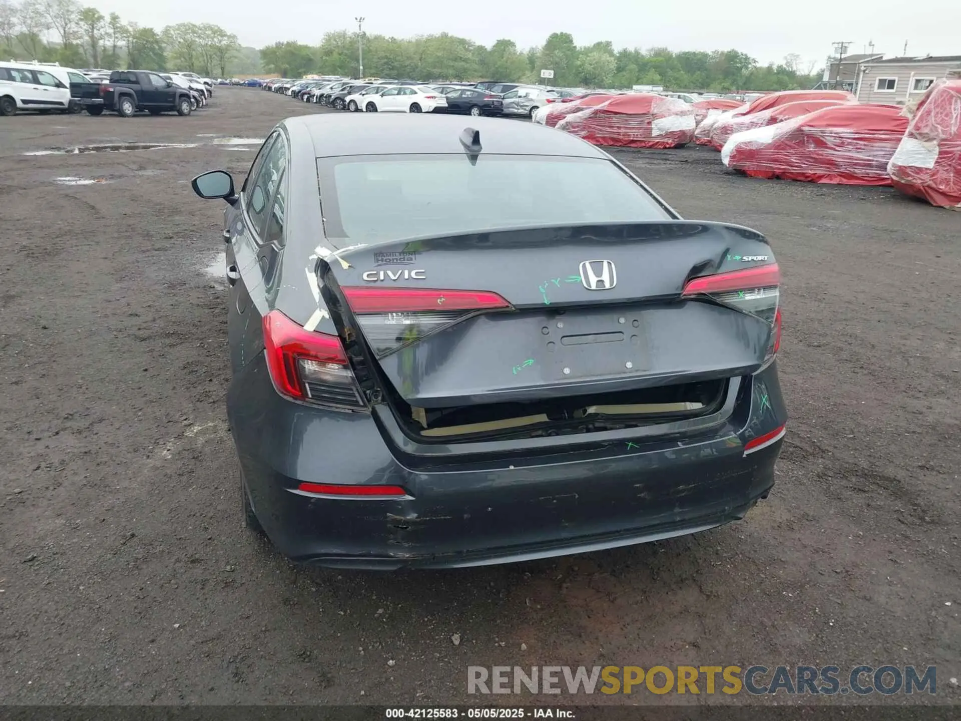 17 Photograph of a damaged car 2HGFE2F56NH570924 HONDA CIVIC 2022