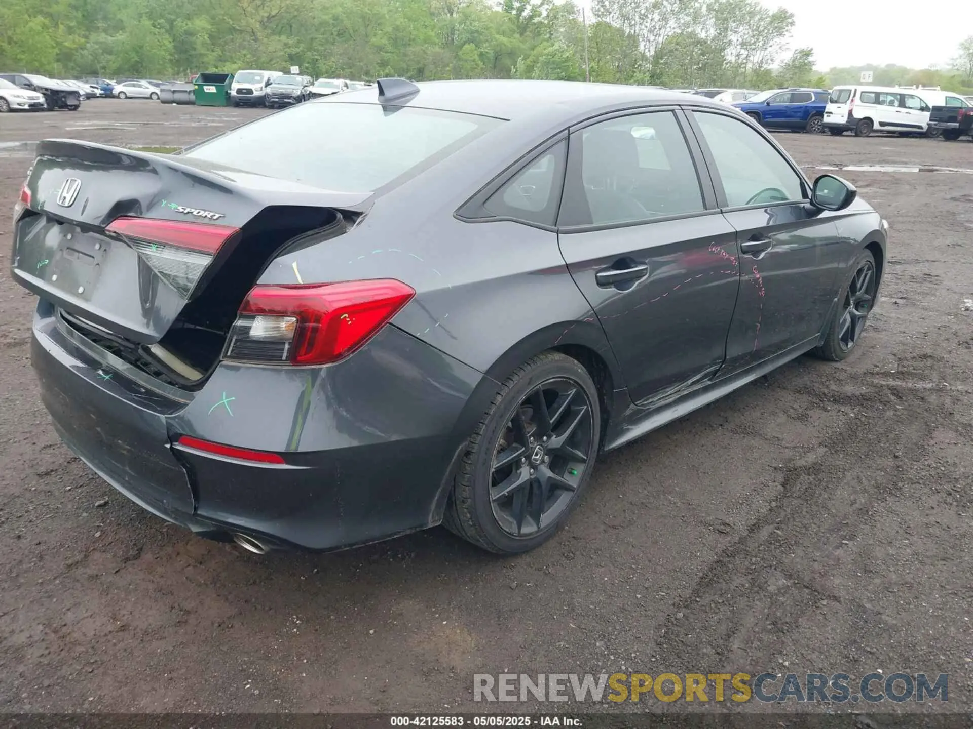 6 Photograph of a damaged car 2HGFE2F56NH570924 HONDA CIVIC 2022
