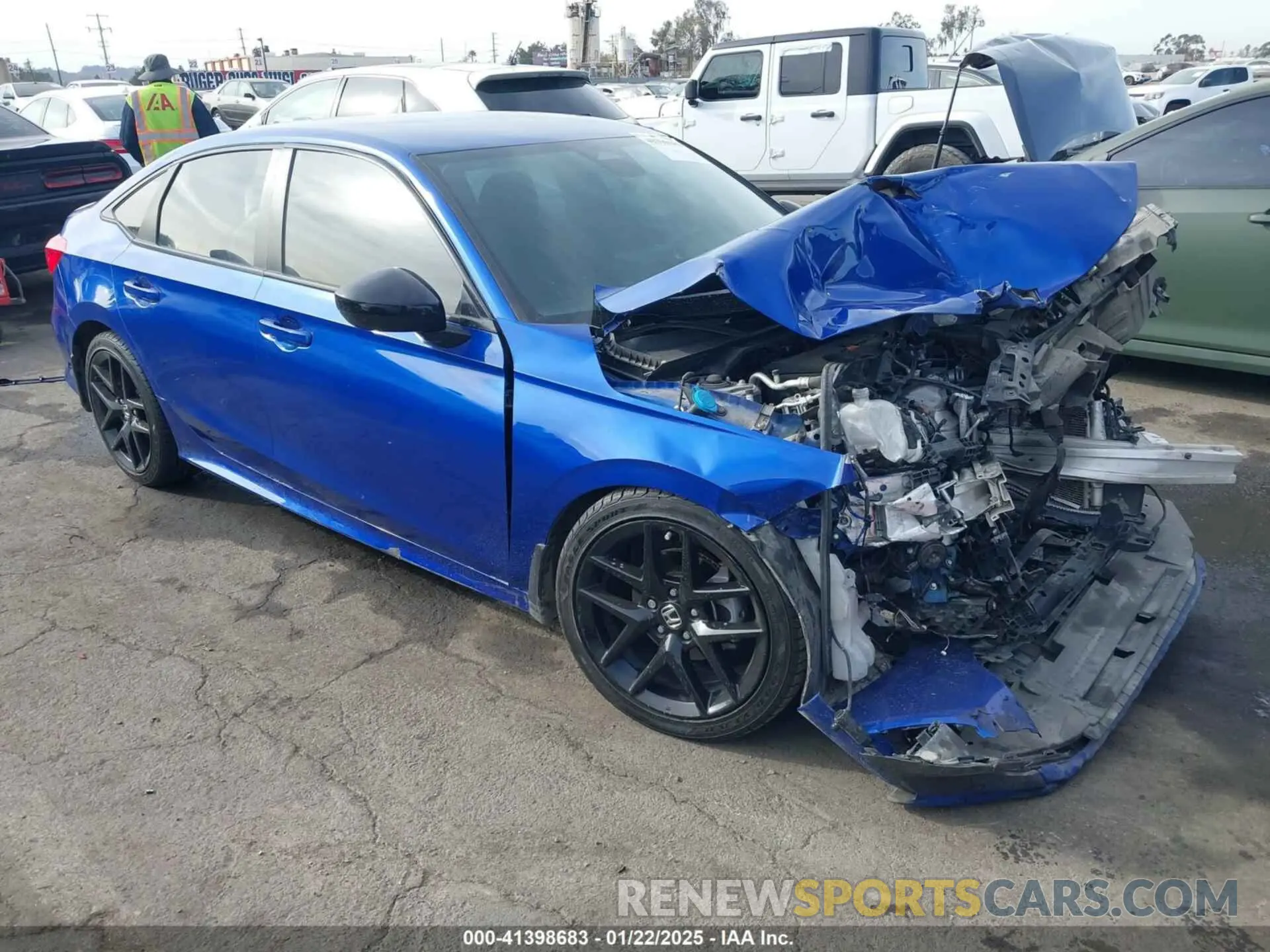1 Photograph of a damaged car 2HGFE2F56NH583530 HONDA CIVIC 2022