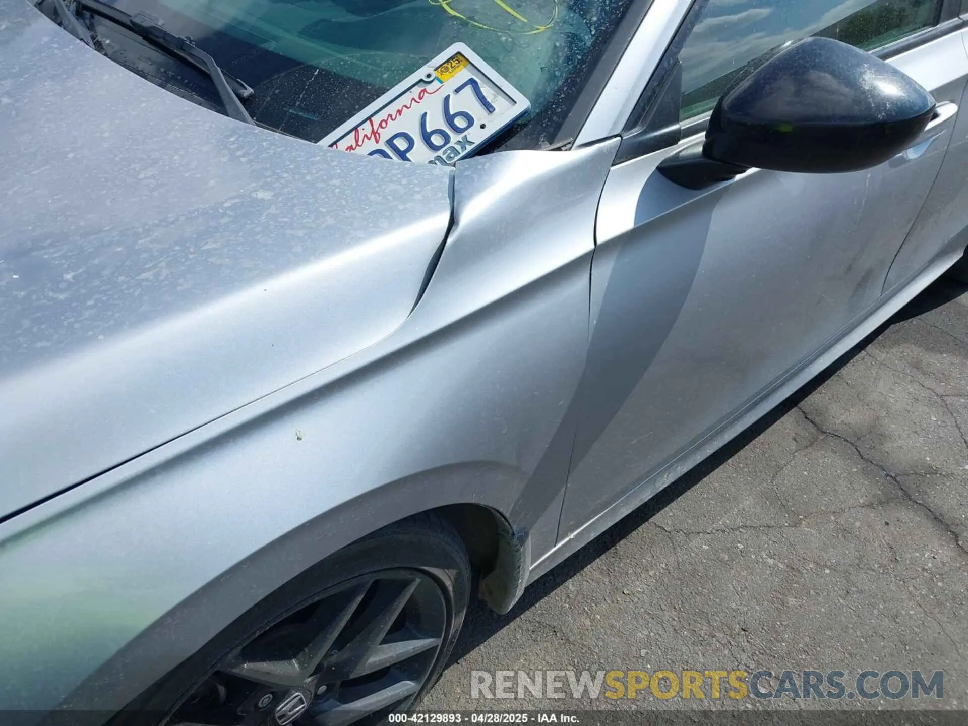 17 Photograph of a damaged car 2HGFE2F56NH593846 HONDA CIVIC 2022