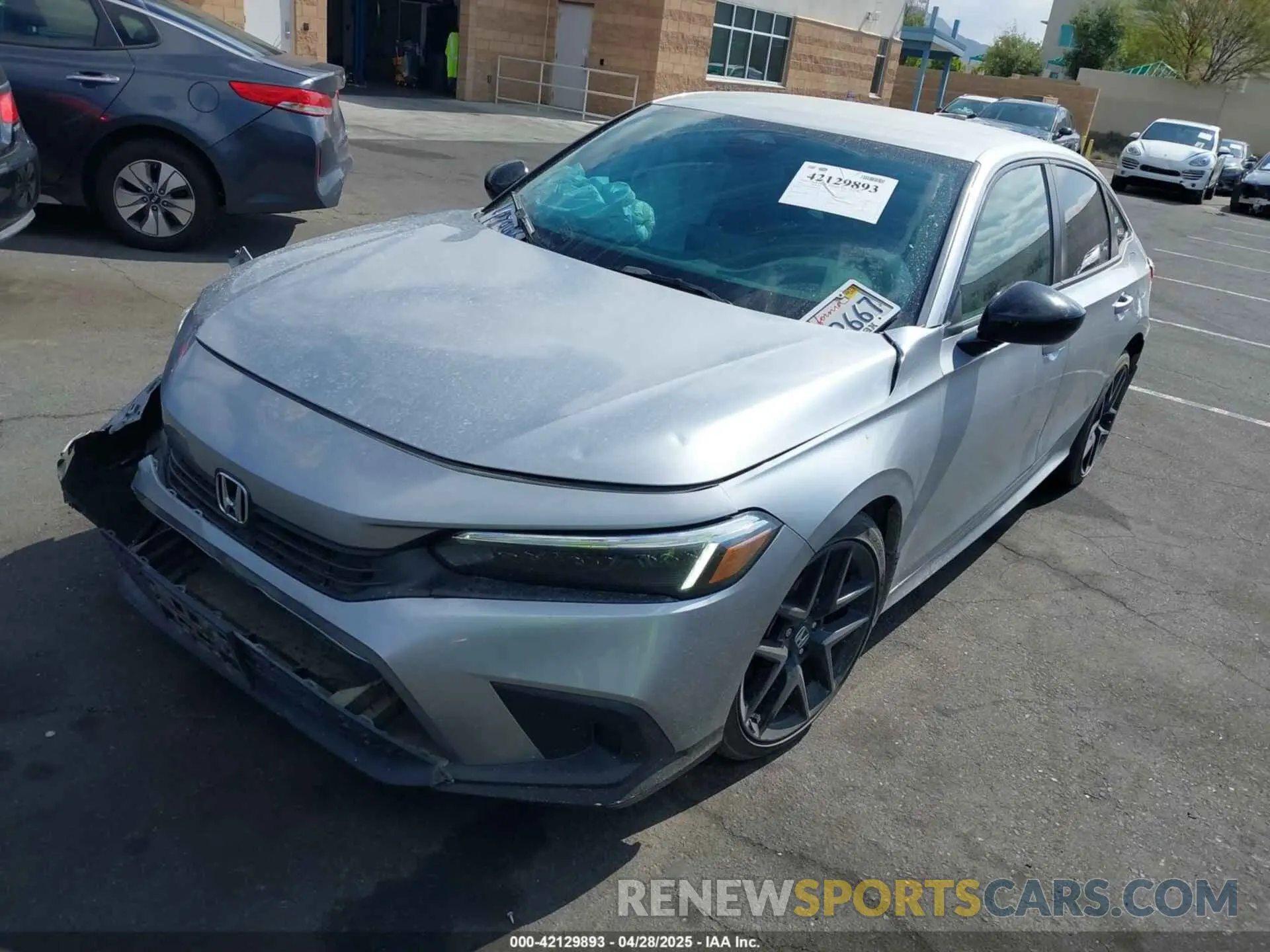 2 Photograph of a damaged car 2HGFE2F56NH593846 HONDA CIVIC 2022