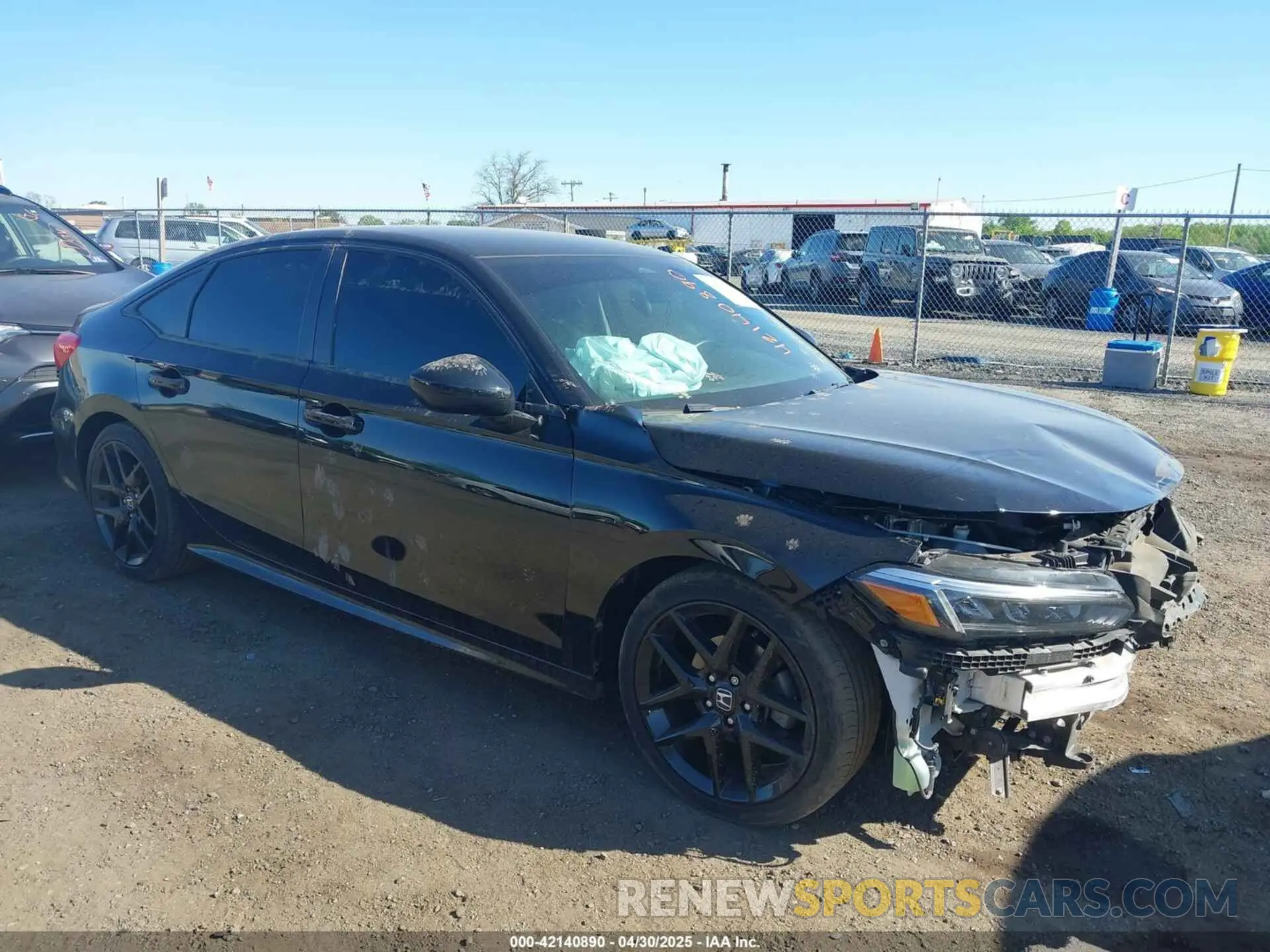 1 Photograph of a damaged car 2HGFE2F56NH606823 HONDA CIVIC 2022