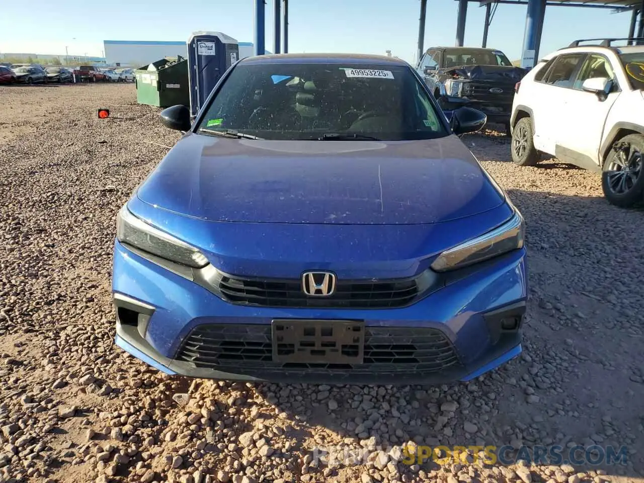 5 Photograph of a damaged car 2HGFE2F57NH537480 HONDA CIVIC 2022