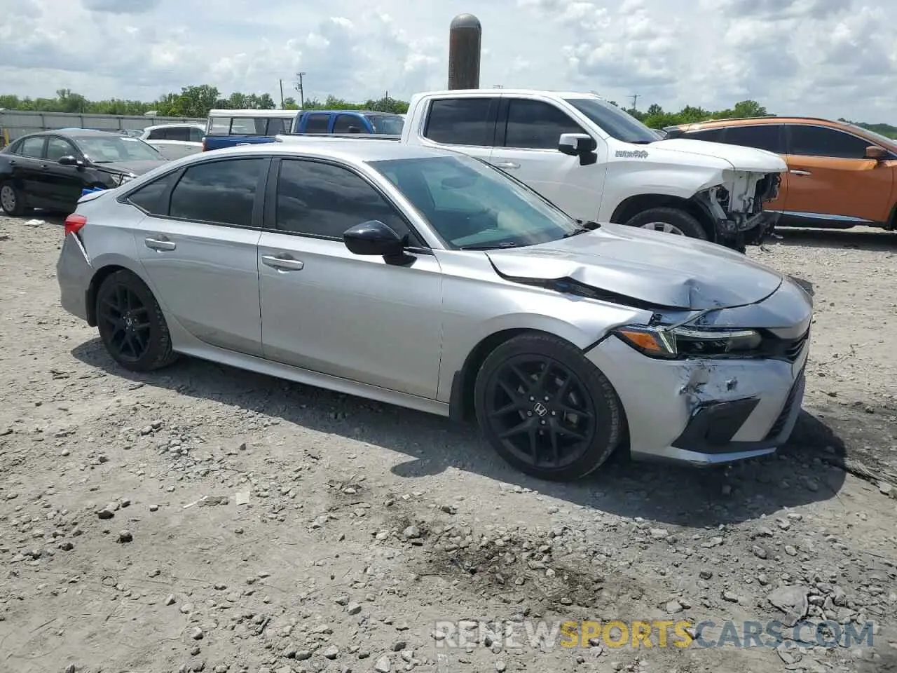 4 Photograph of a damaged car 2HGFE2F57NH540640 HONDA CIVIC 2022