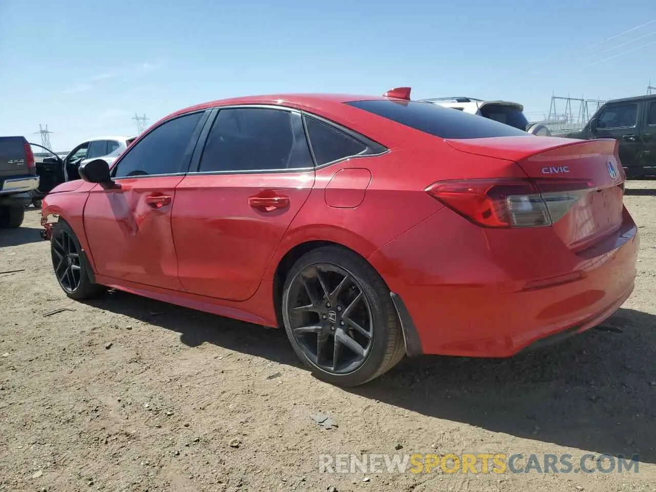 2 Photograph of a damaged car 2HGFE2F57NH545076 HONDA CIVIC 2022