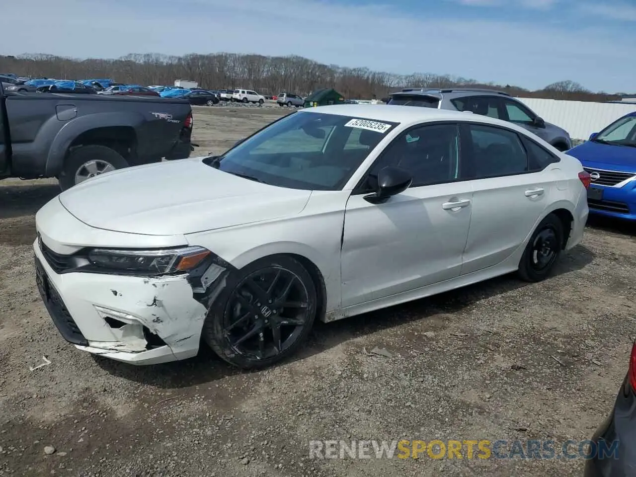 1 Photograph of a damaged car 2HGFE2F57NH550455 HONDA CIVIC 2022