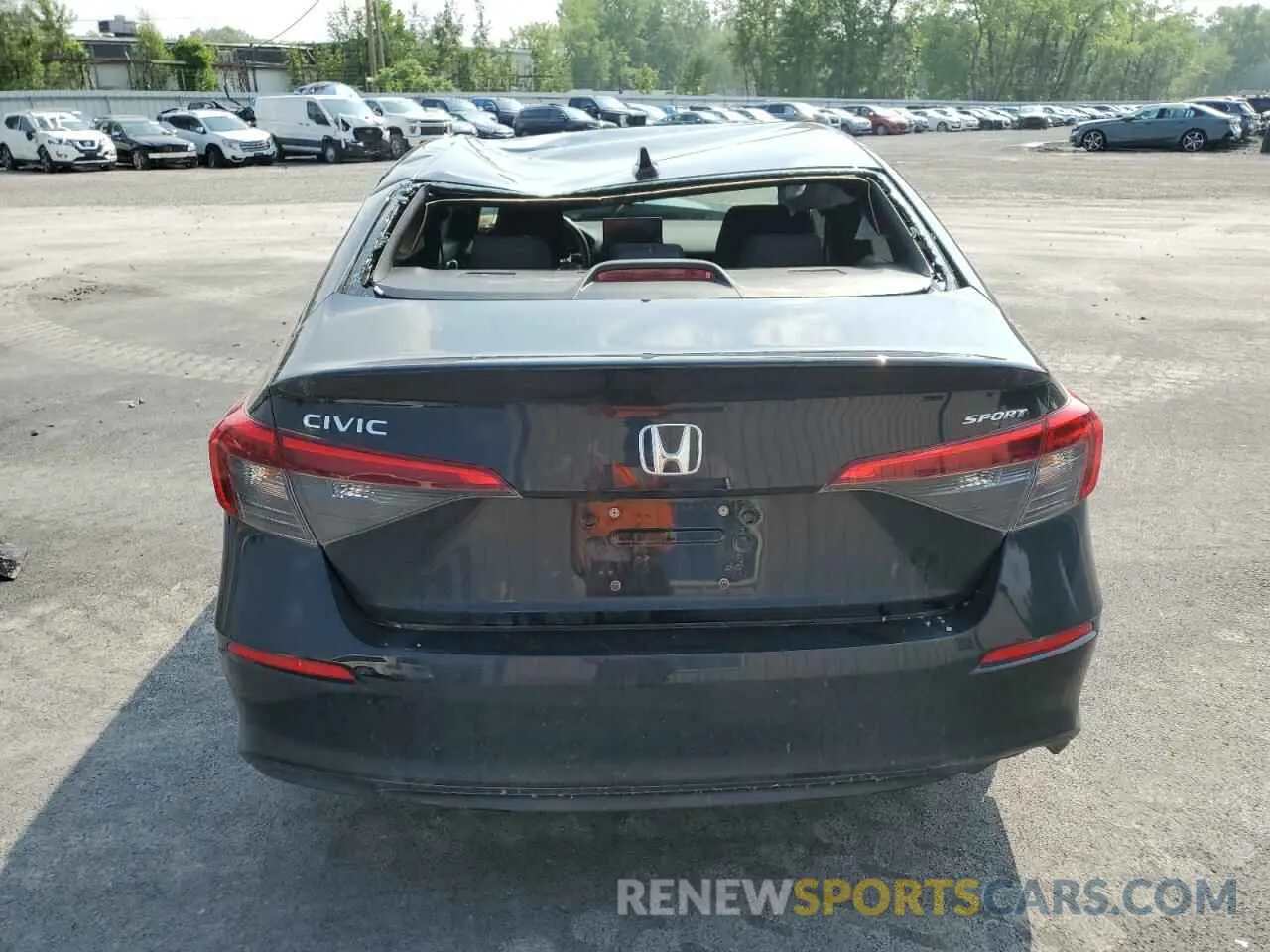 6 Photograph of a damaged car 2HGFE2F57NH570057 HONDA CIVIC 2022