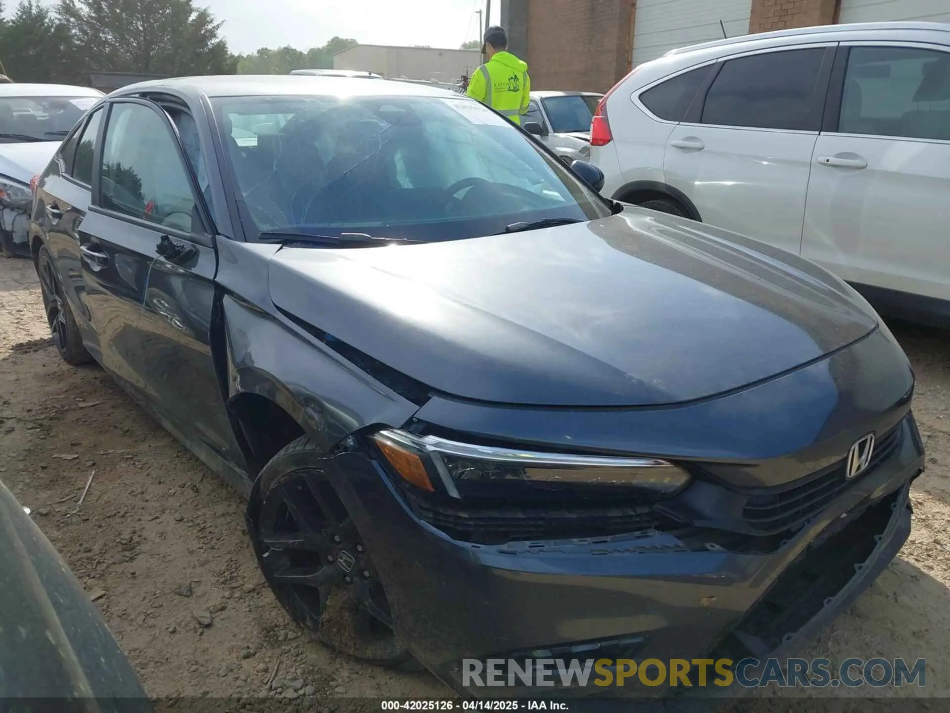 1 Photograph of a damaged car 2HGFE2F57NH574061 HONDA CIVIC 2022