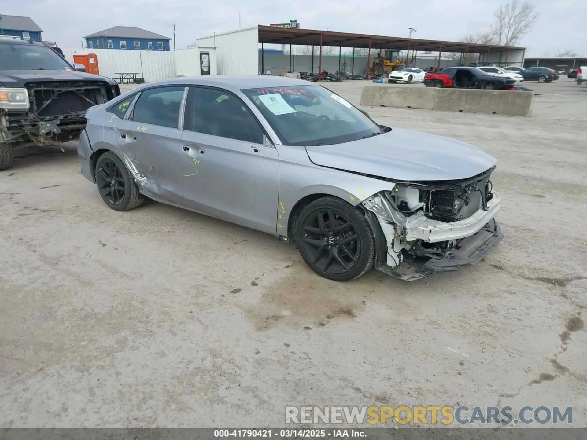 1 Photograph of a damaged car 2HGFE2F57NH577364 HONDA CIVIC 2022