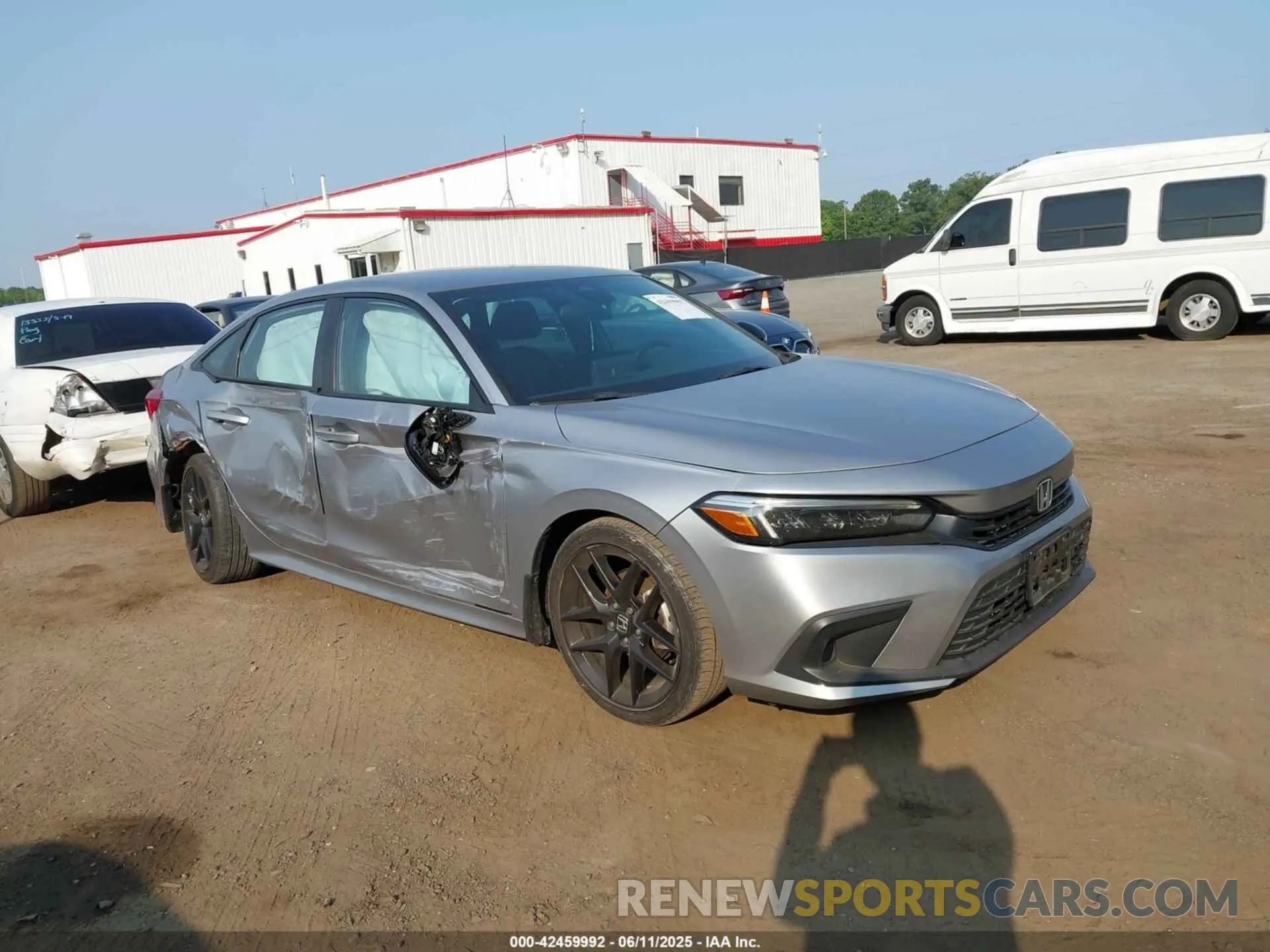 1 Photograph of a damaged car 2HGFE2F57NH582953 HONDA CIVIC 2022
